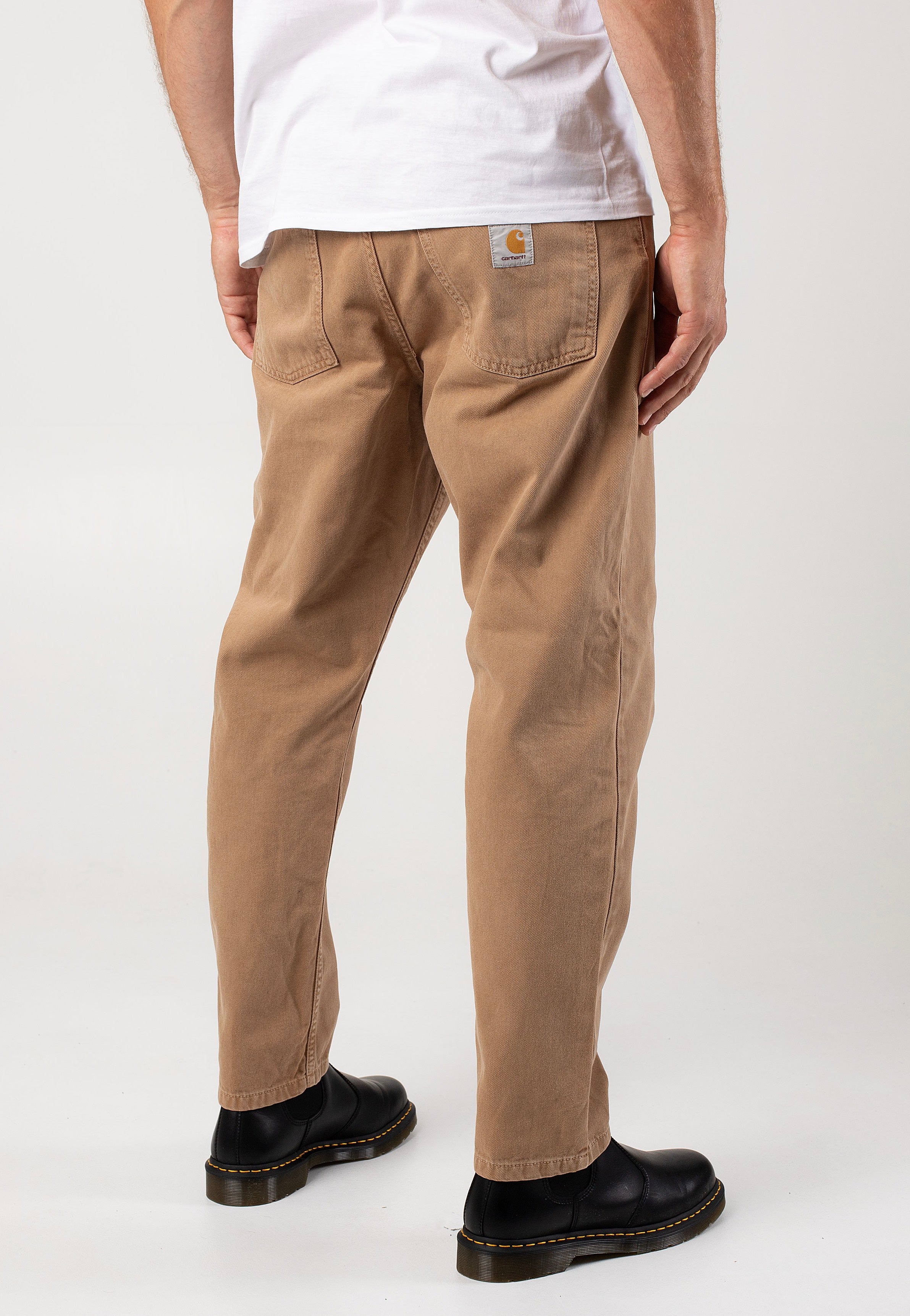 Carhartt WIP - Newel Stone Dyed Peanut - Pants Cheap Online Store