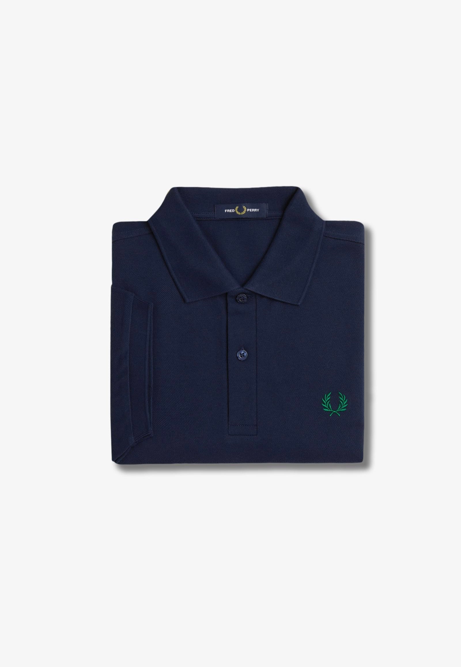 Fred Perry - The Fred Perry Dark Carbon/Label Green - Polo Buy Cheap 2025