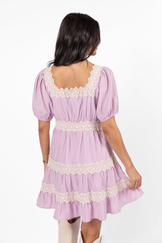 Savor This Feeling Pink Lace Trim Mini Dress FINAL SALE Buy Cheap Great Deals