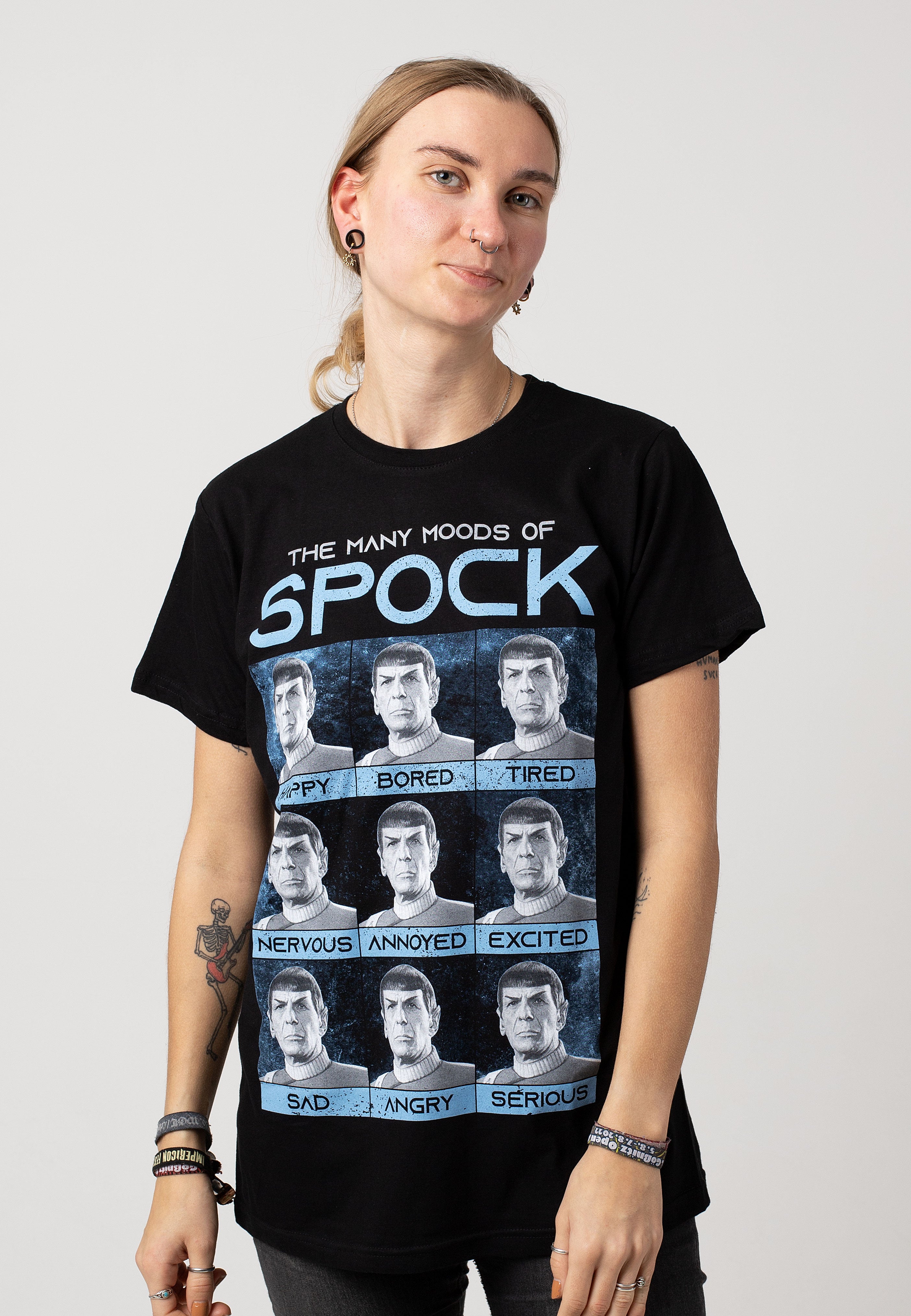 Star Trek - Many Moods Of Spock - T-Shirt Free Shipping Largest Supplier