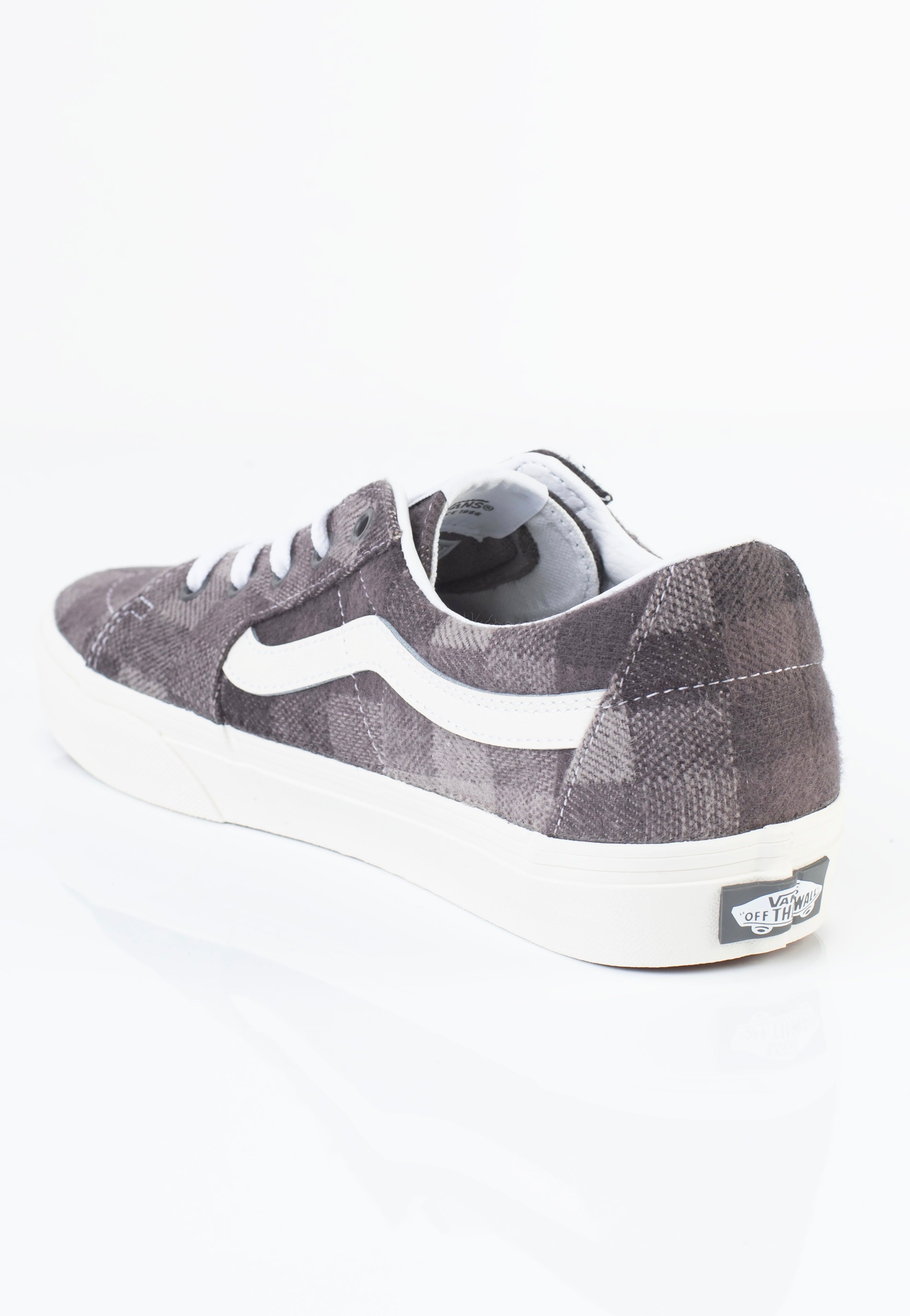 Vans - SK8-Low Sweater Check Gray - Shoes Outlet Find Great