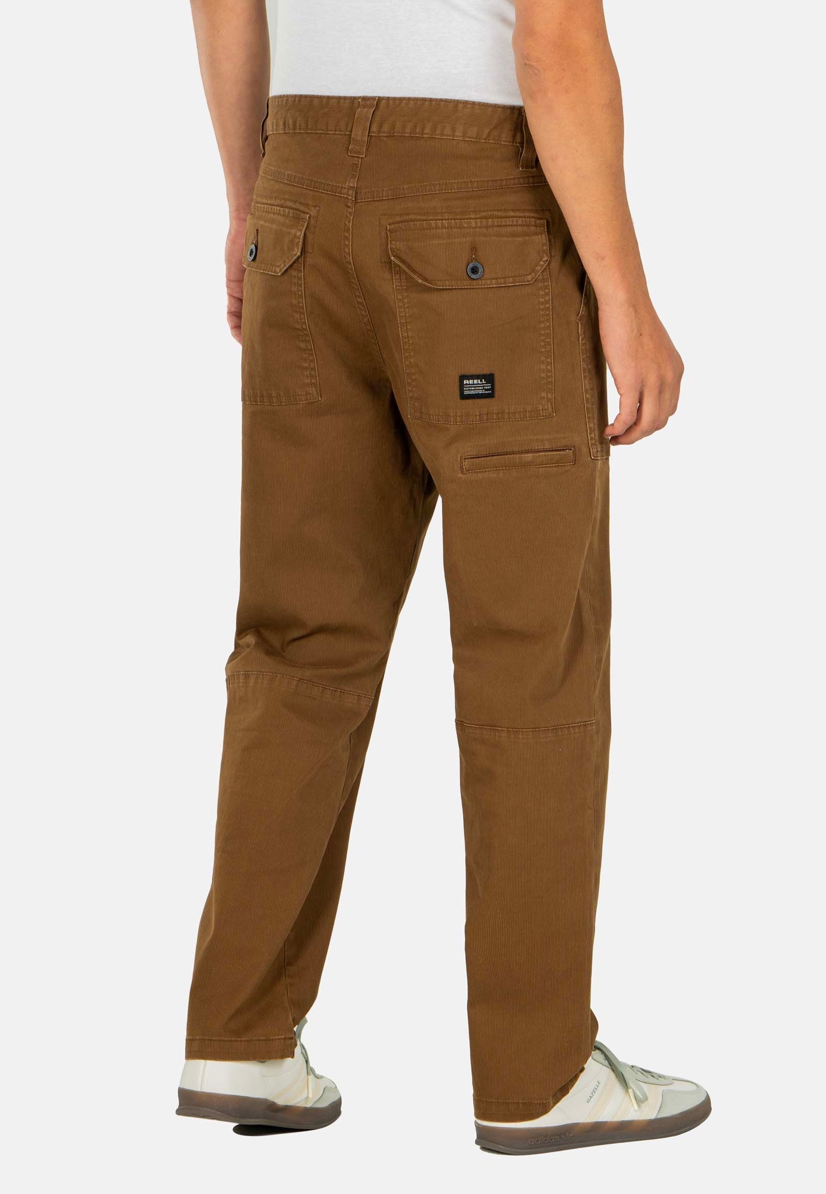 REELL - Parker Desert Kaki Bedford Cord - Pants Fake Cheap Online