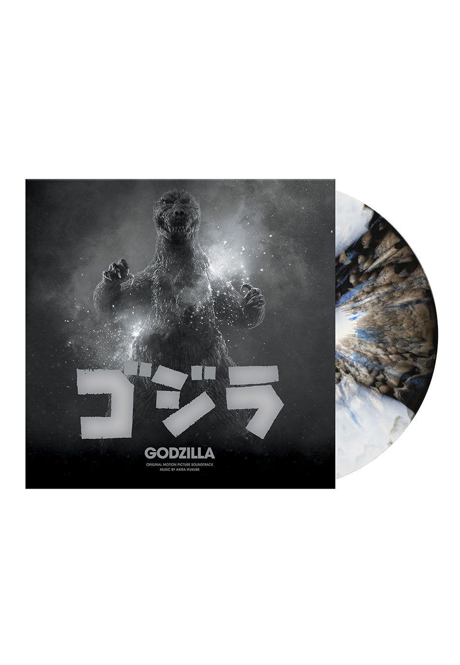 Godzilla - Godzilla (70th Anniversary) Ltd. Black/White Swirl w/ Blue - Splattered Vinyl Visa Payment For Sale