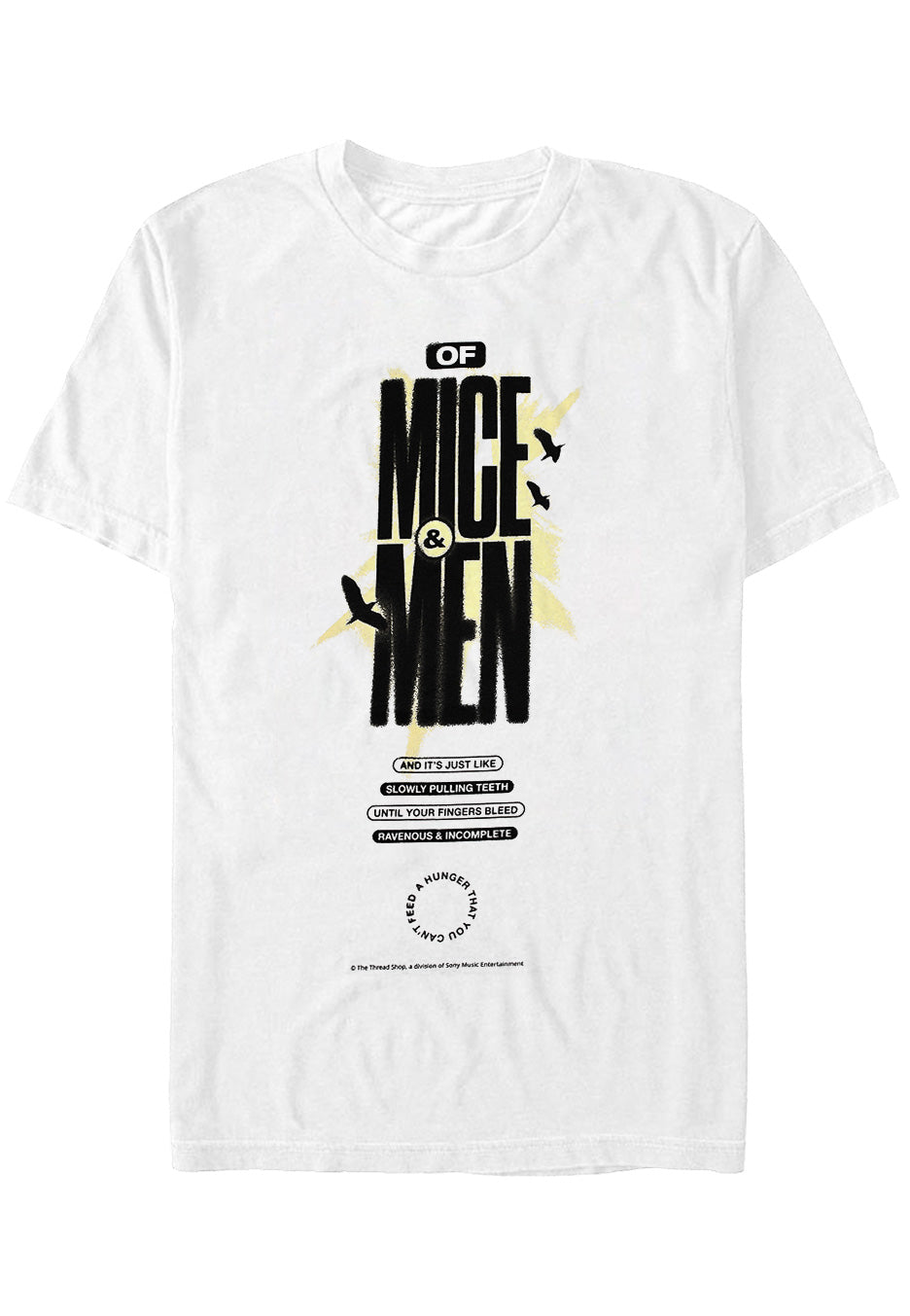 Of Mice & Men - Pulling Teeth White - T-Shirt Buy Cheap Websites