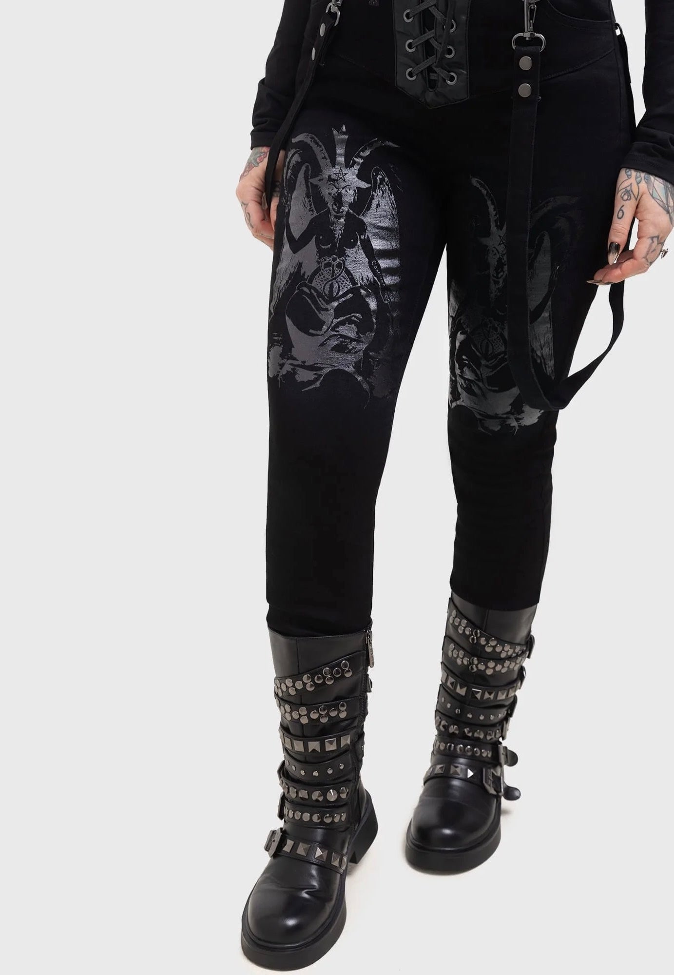 Killstar - Baphster Black - Jeans Cheap Sale Many Kinds Of