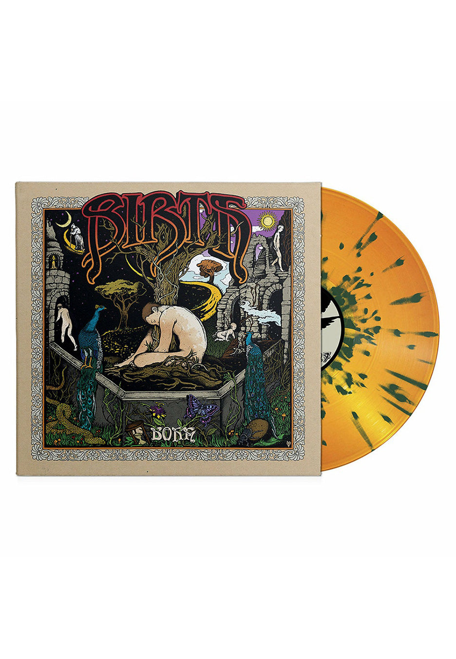 Birth - Born Gold Green - Splattered Vinyl Pices For Sale