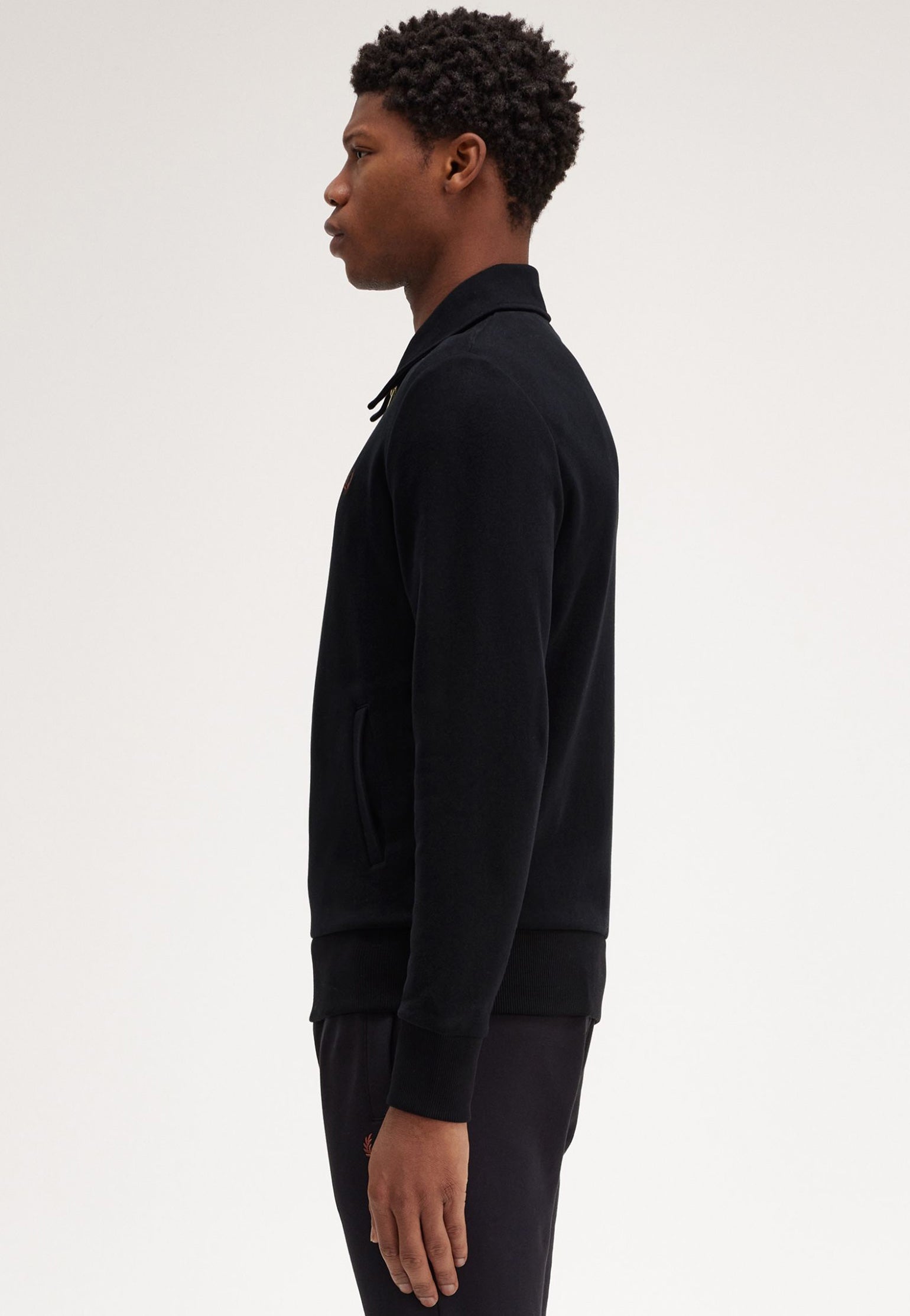 Fred Perry - Half Zip Black - Sweater Cheap Buy