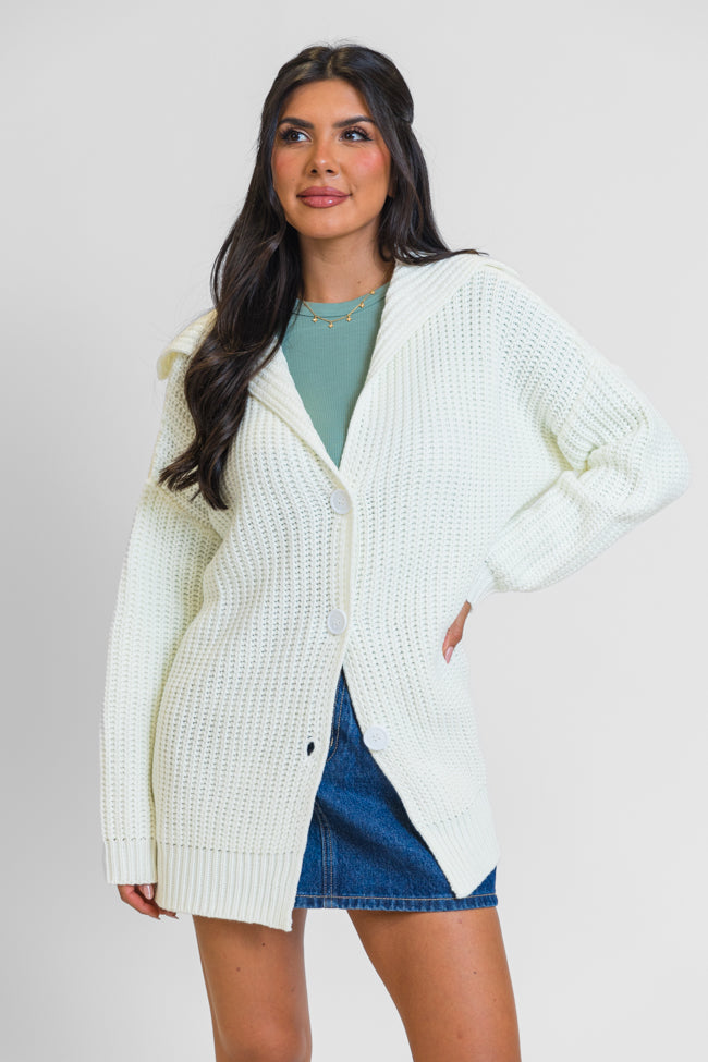 All In Theory Cream Oversized Cardigan FINAL SALE Sale New