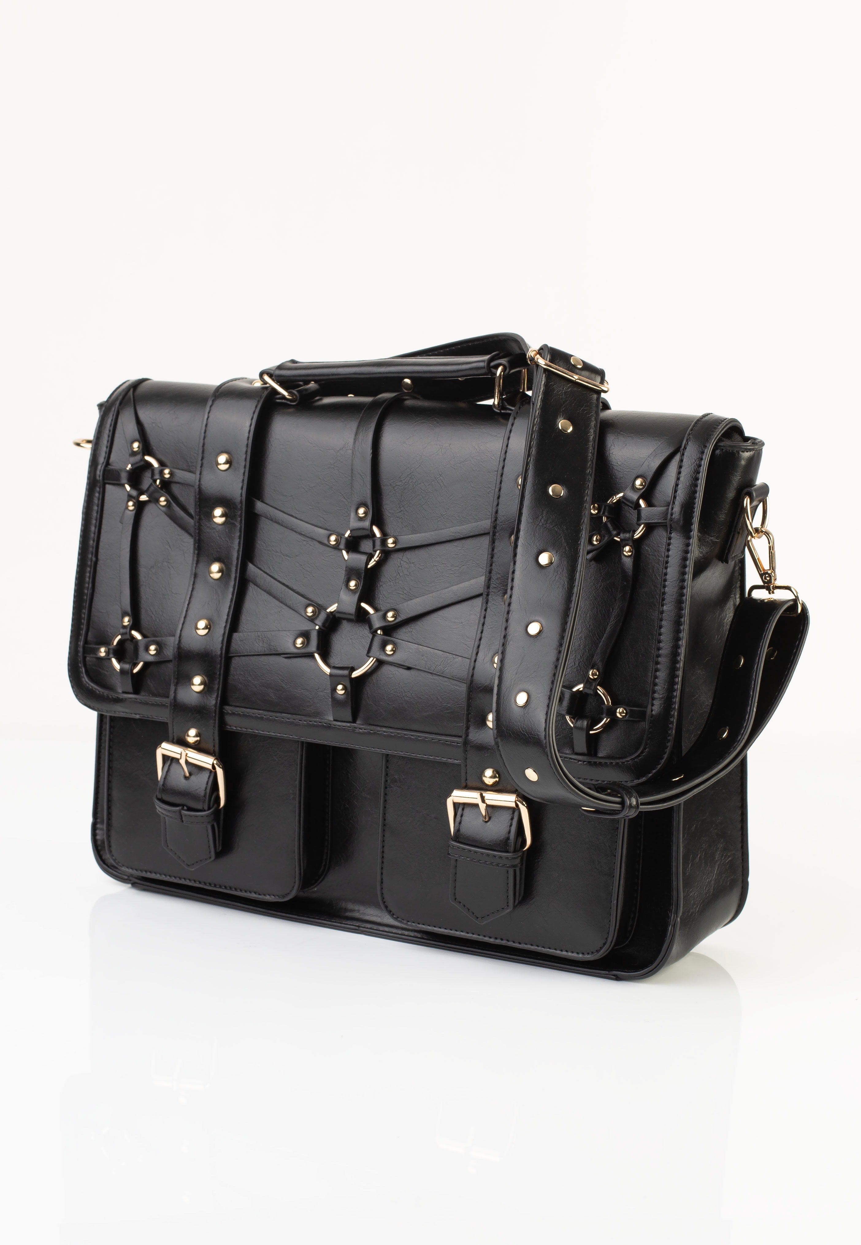 Jawbreaker - Studded Steampunk Postman Black - Bag Buy Cheap Best Place