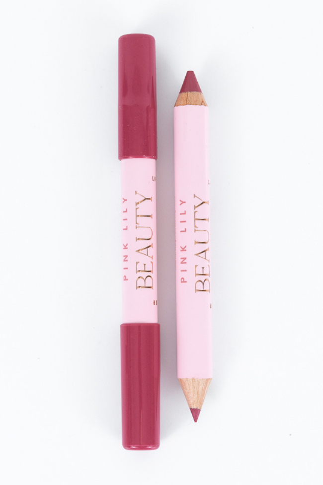 Pink Lily Beauty Double Bloom Dual Lipstick & Lip Liner - Pink Sorbet Enjoy Online