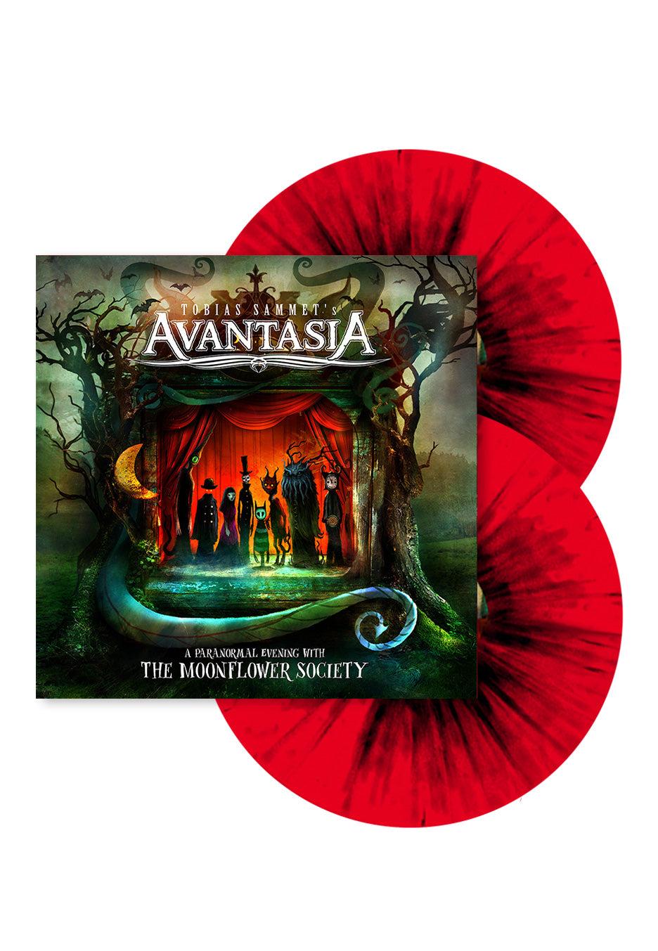 Avantasia - A Paranormal Evening with the Moonflower Society Cardinal Red/Graphite Ltd. - Splattered 2 Vinyl Clearance Fashionable