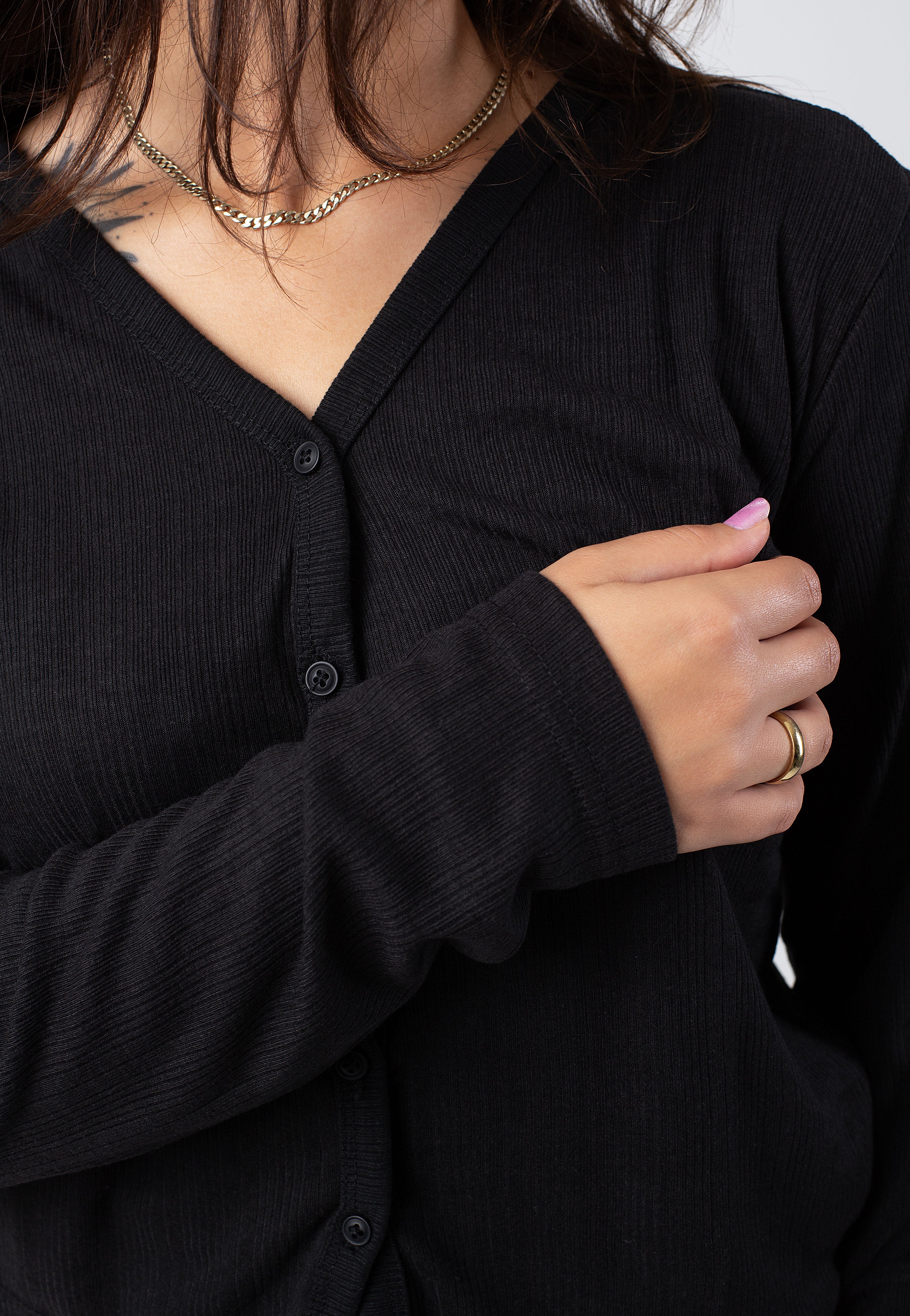 Urban Classics - Ladies Rib Black - Cardigan Collections For Sale