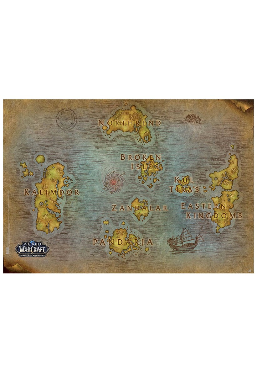 World of Warcraft - Map - Poster Pictures Cheap Pice