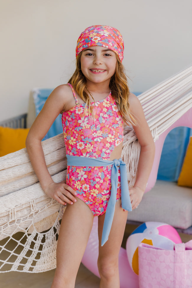 Girl's Under The Sun Floral One Piece Swimsuit FINAL SALE