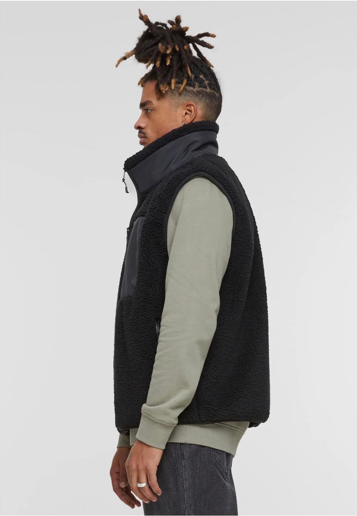 Urban Classics - Sherpa Black - Vest Buy Cheap Low Shipping