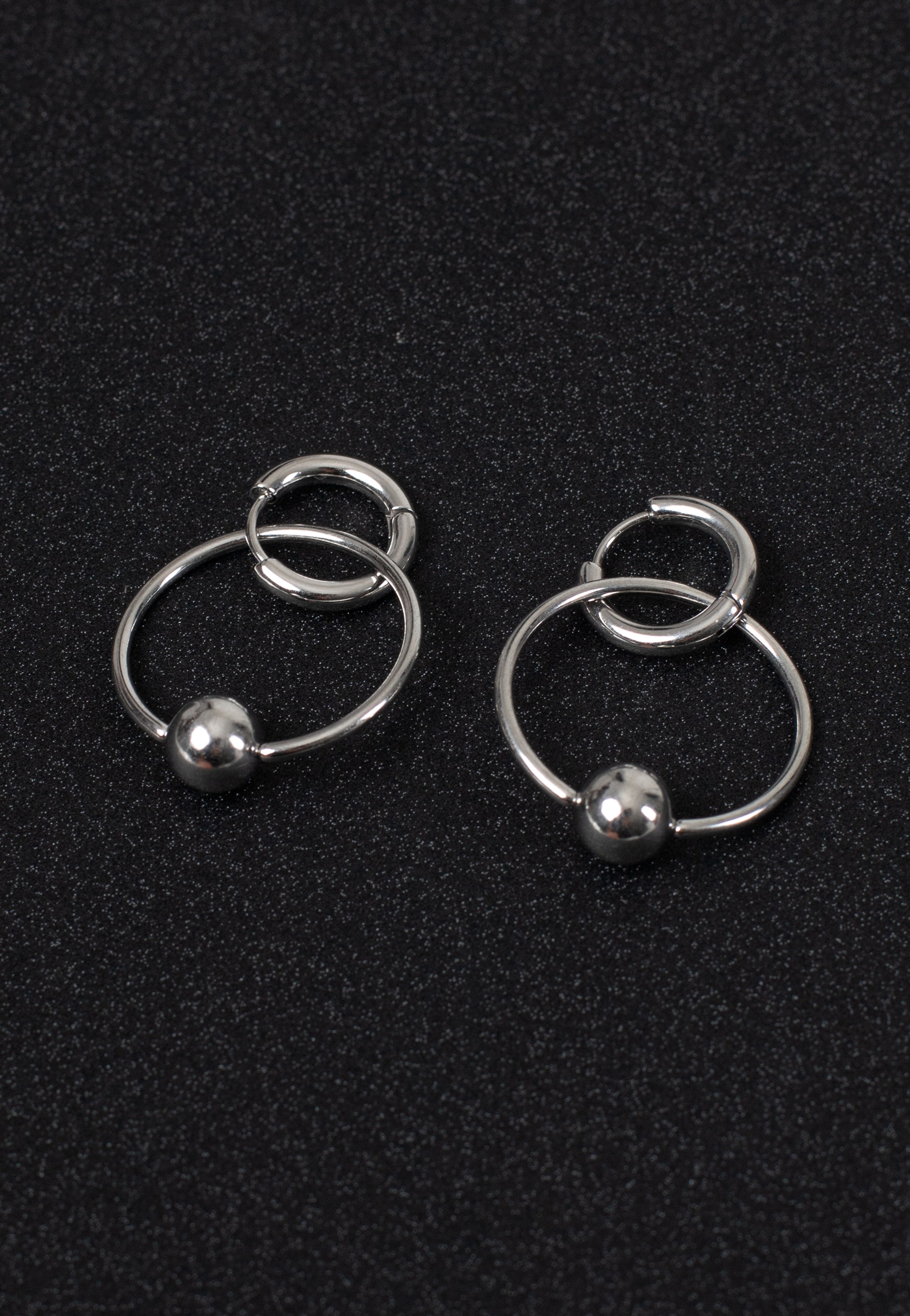 Wildcat - Little Ball Closure Hoops 22mm Silver - Earrings Cheap Get Authentic