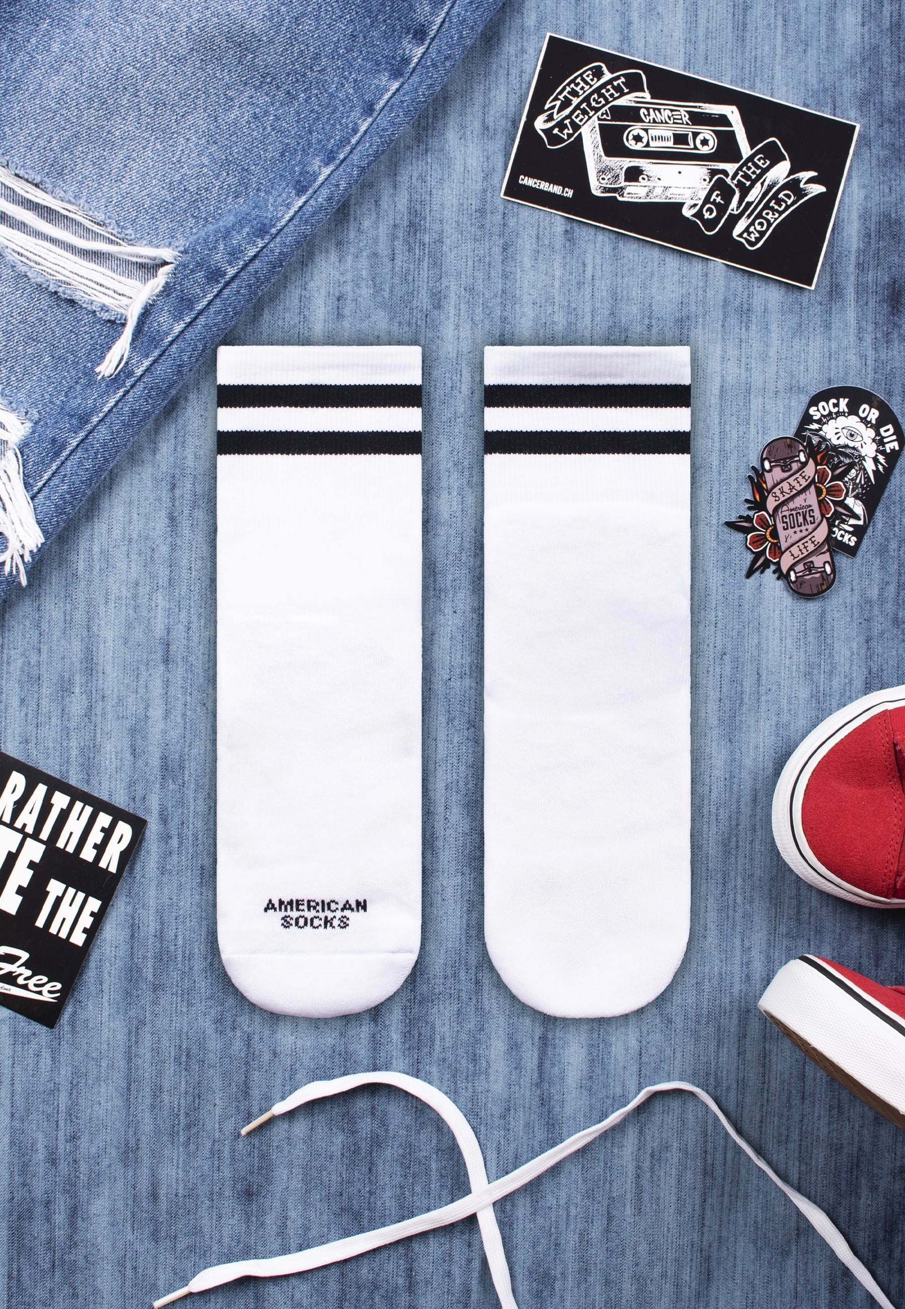 American Socks - Old School Ankle High - Socks Fast Delivery Online