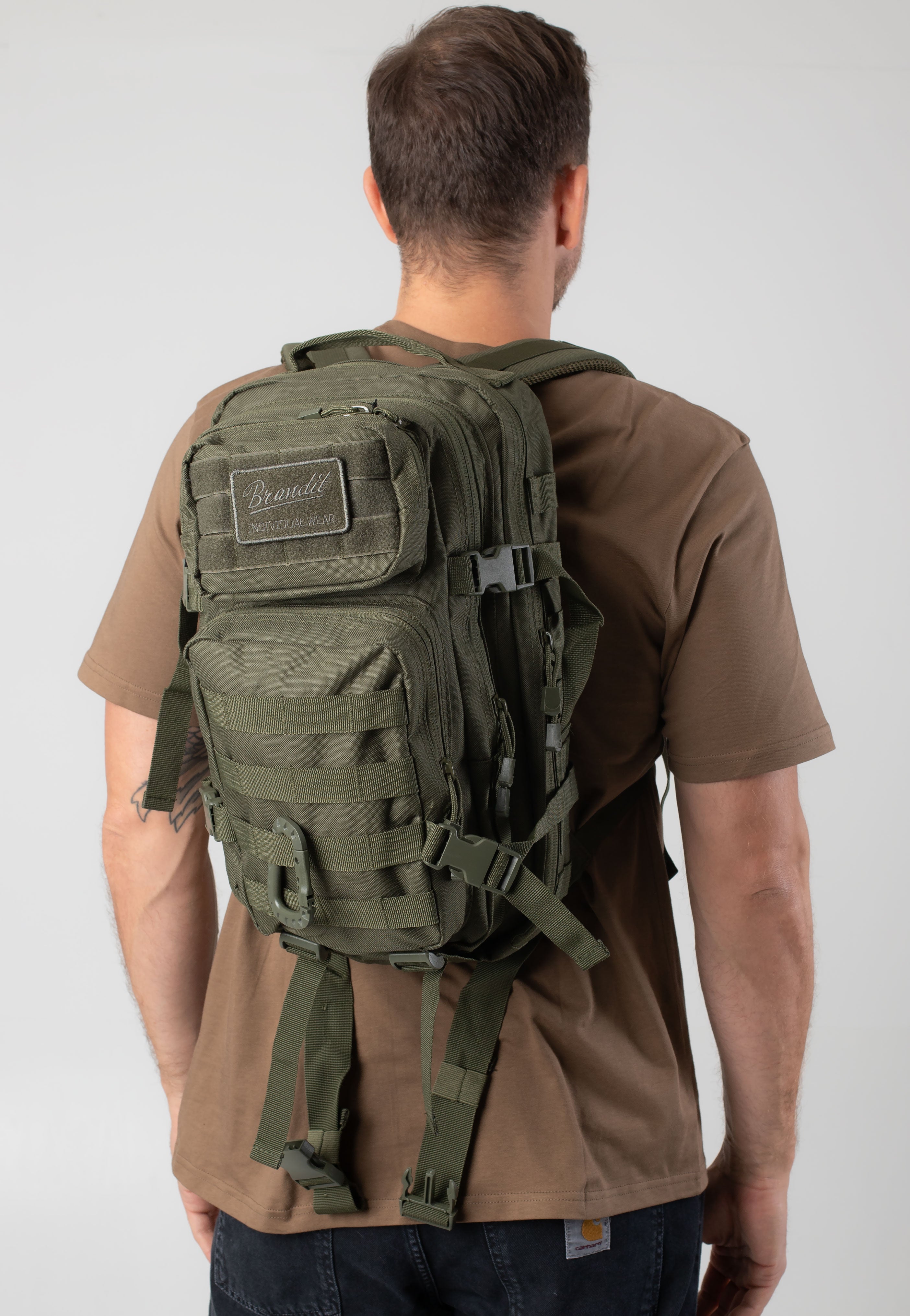 Brandit - Assault Pack Medium Olive - Backpack Newest Online