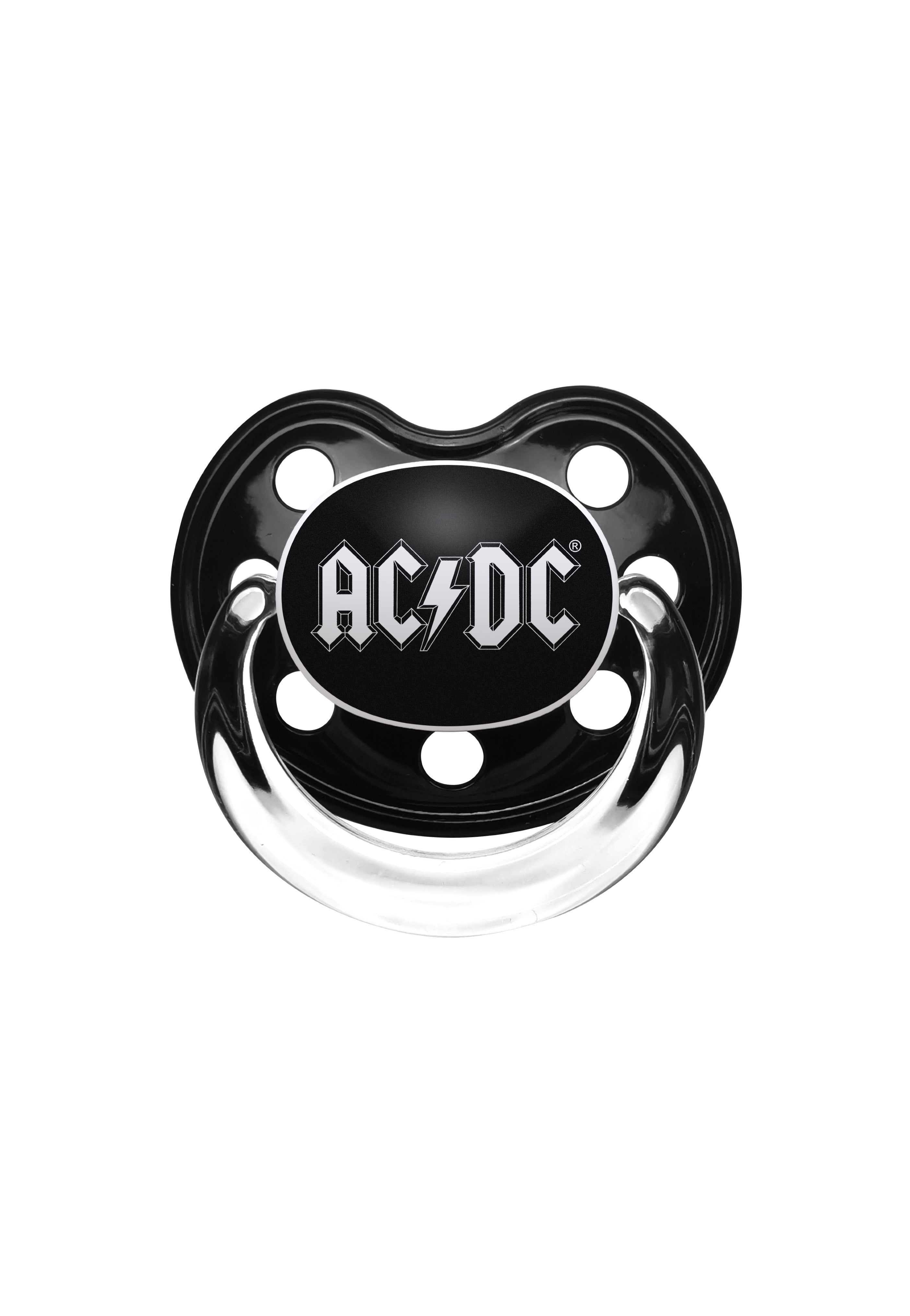 AC/DC - Logo Black/White - Baby Pacifier Clearance Best Pices