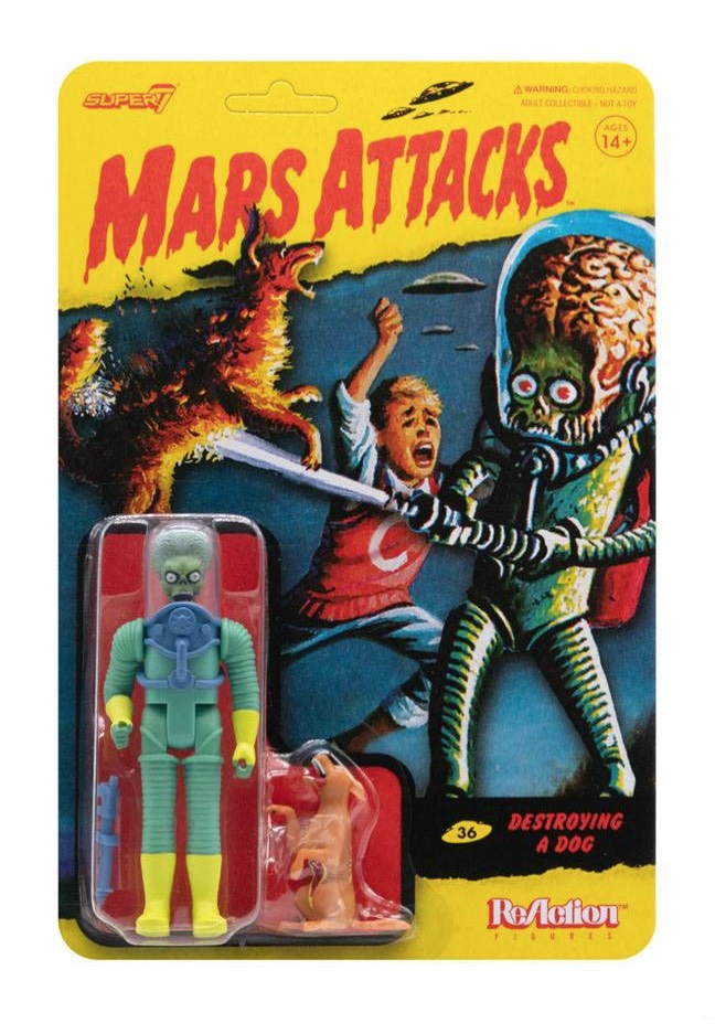 Mars Attacks - Destroying A Dog ReAction - Action Figure Cheap 100% Authentic