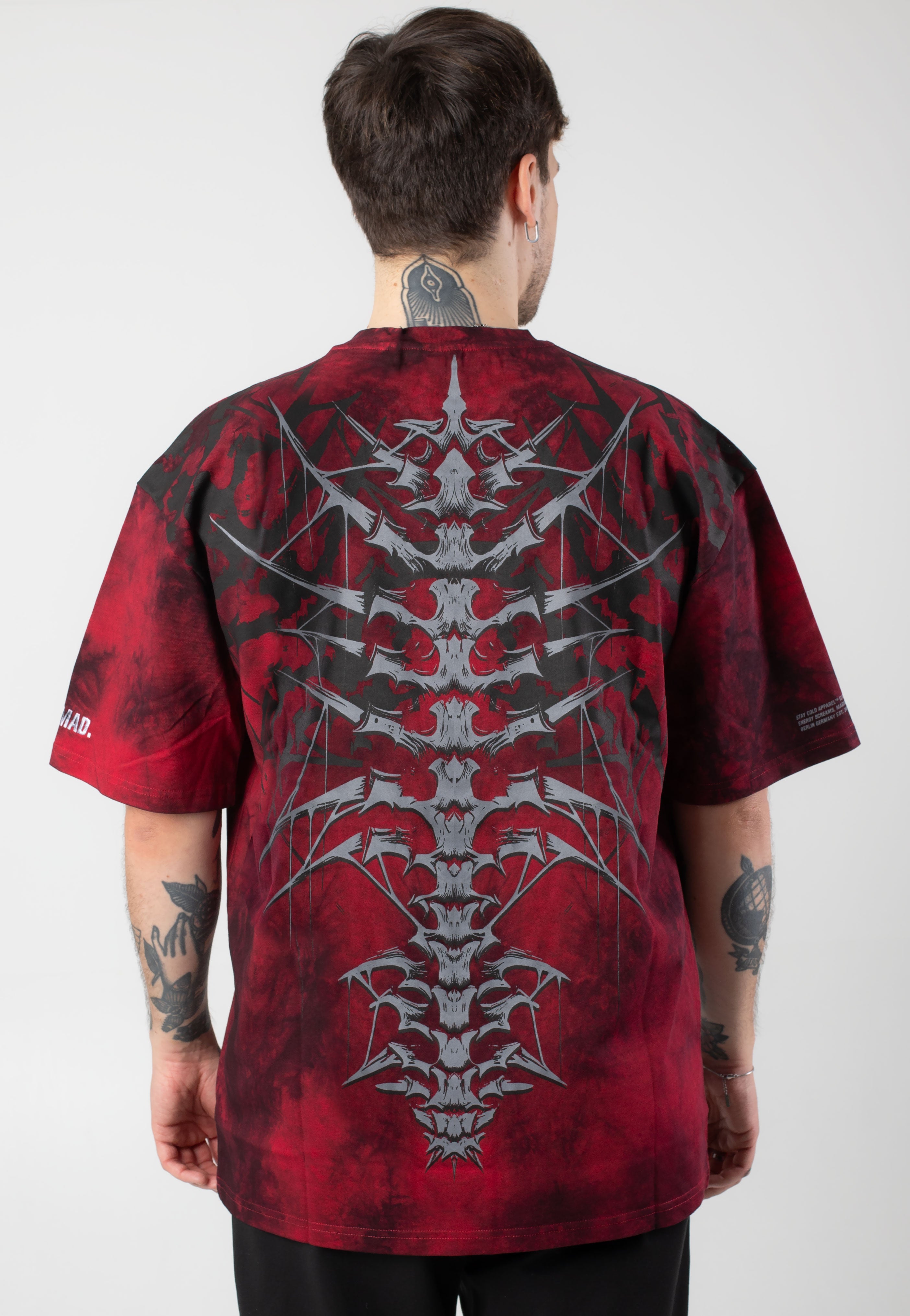 Stay Cold Apparel - Nocturnal Lifelines Heavy Oversized Red Acid - T-Shirt Deals