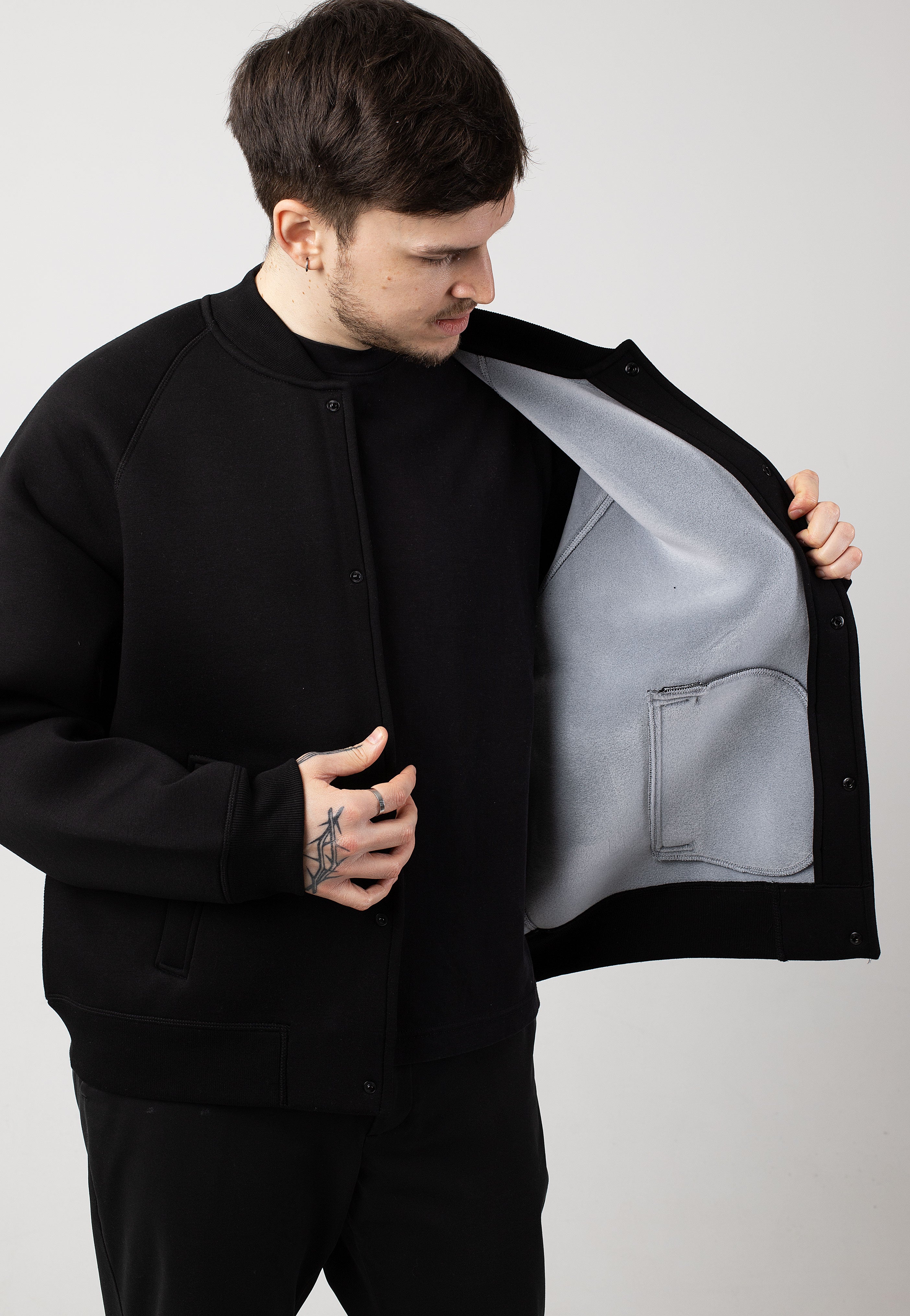 Carhartt WIP - Car Lux Bomber Black/Grey - Jacket Affordable Online