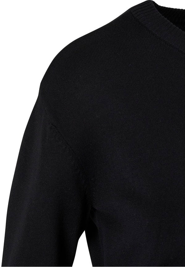 Urban Classics - Ladies Knitted Roundneck Black - Pullover Clearance For Cheap