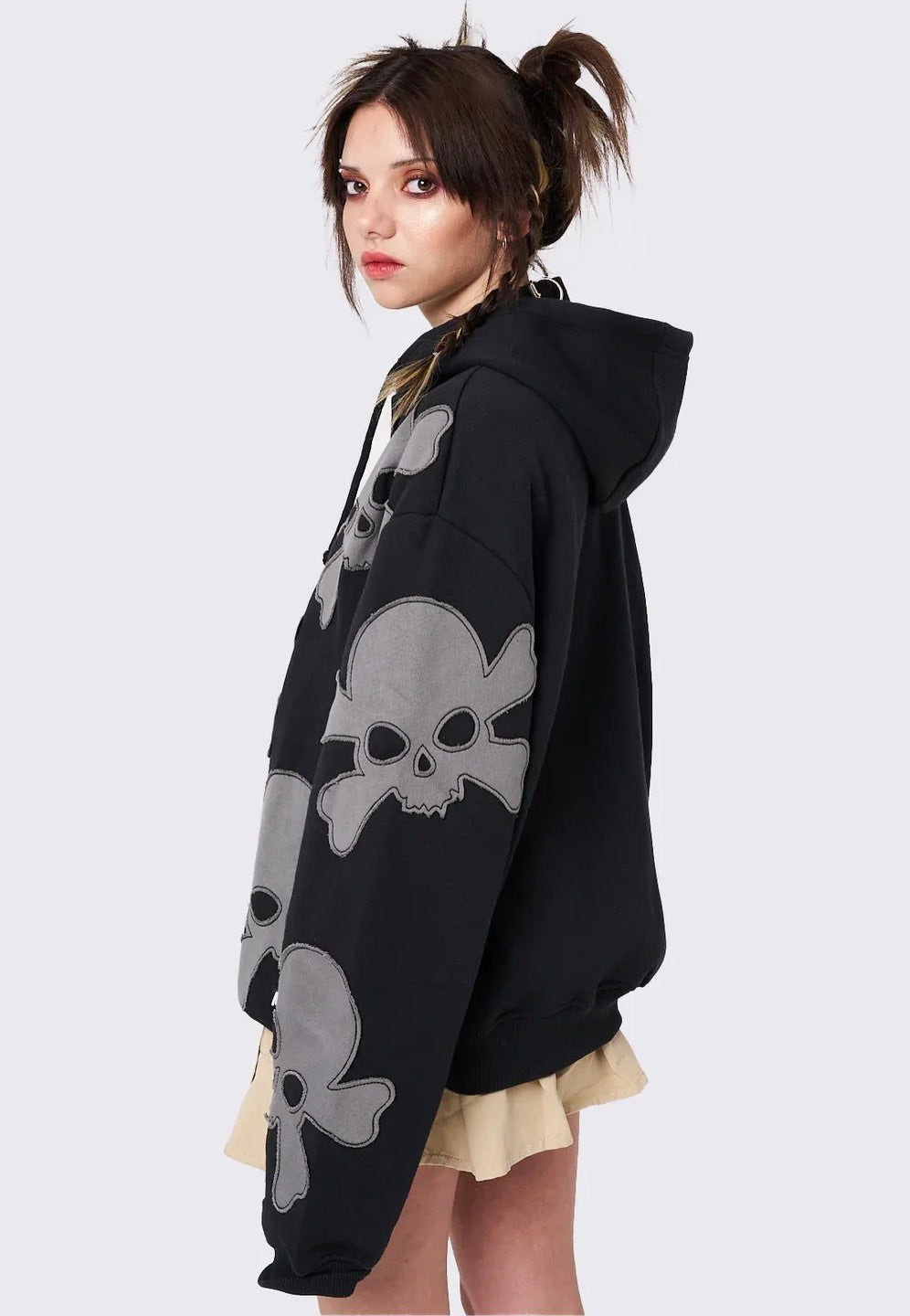 Minga London - Skull Craft Patch Oversized - Zipper Sale Cheap Pice