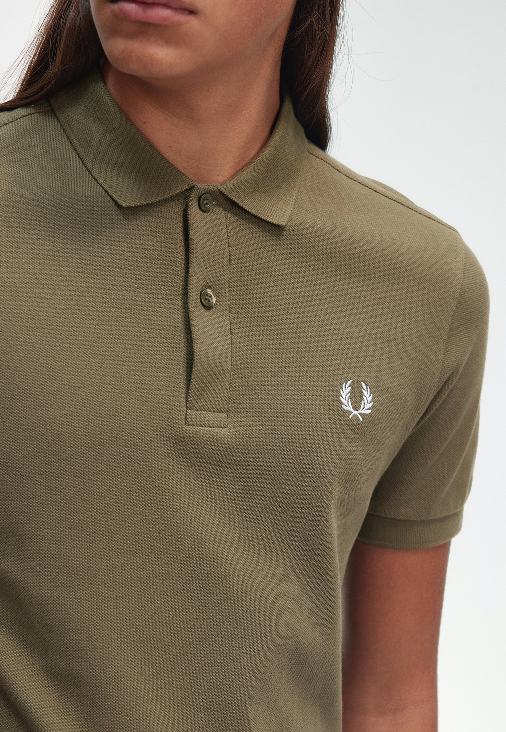 Fred Perry - Plain Uniform Green - Polo Outlet 100% Original