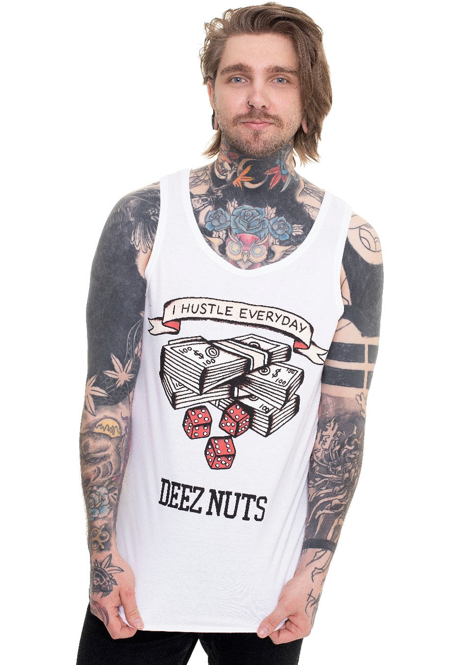 Deez Nuts - Hustle White - Tank Huge Surprise For Sale