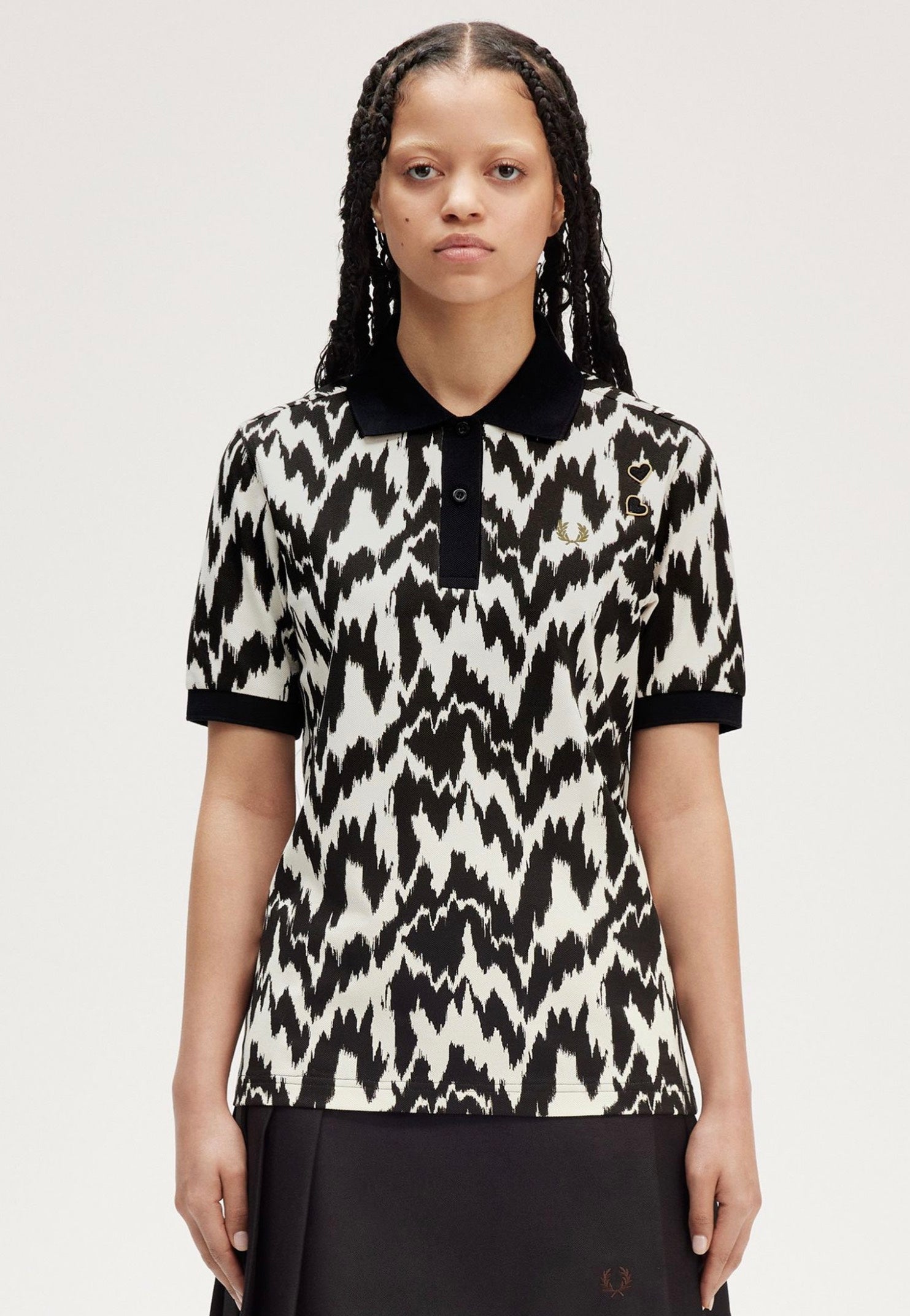 Fred Perry x Amy Winehouse - Animal Print Ecru - Polo Free Shipping Nicekicks