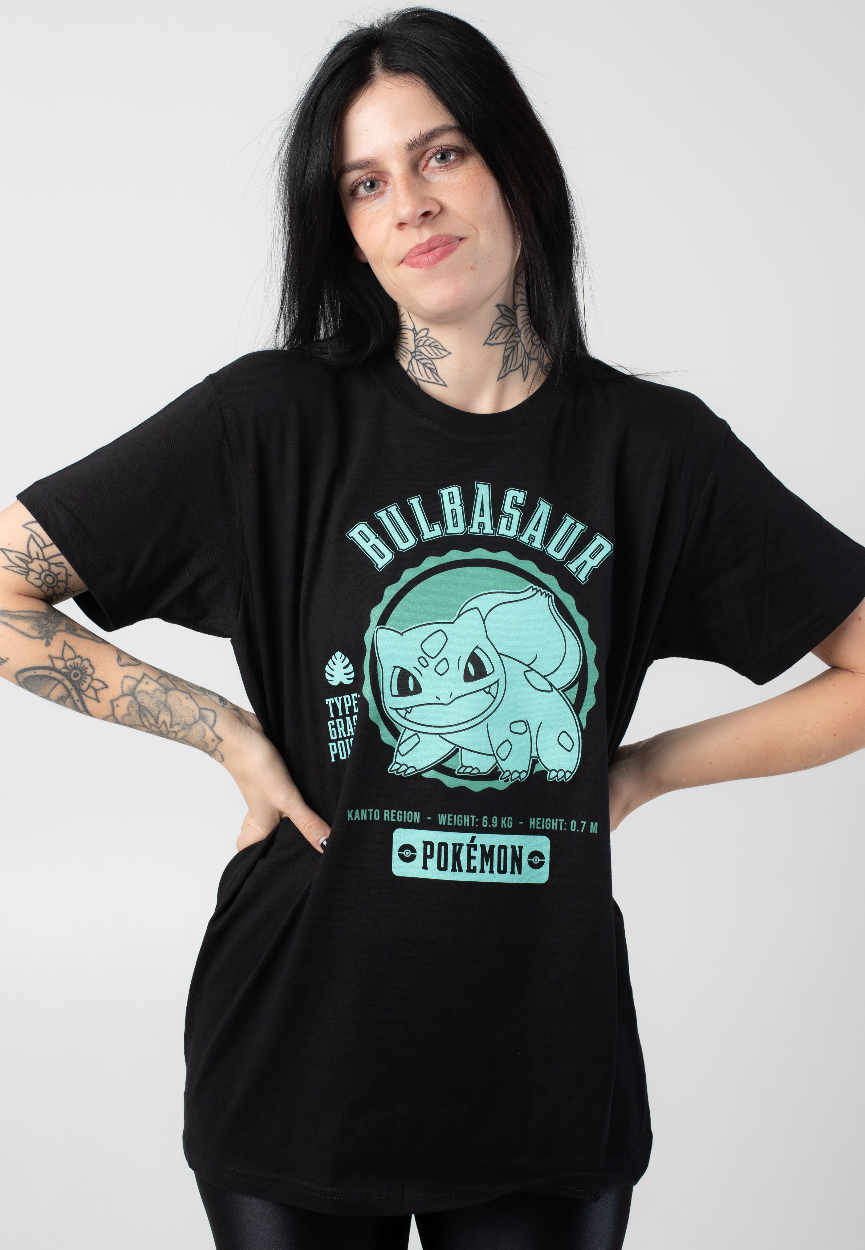 Pokémon - Collegiate Bulbasaur - T-Shirt Free Shipping Manchester Great Sale