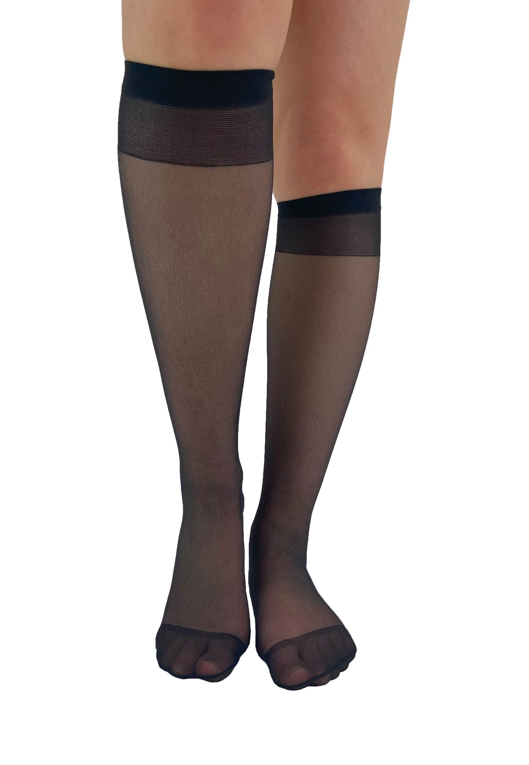 Pamela Mann - Sheer Knee High Pack Of 2 Black - Socks Clearance Recommend