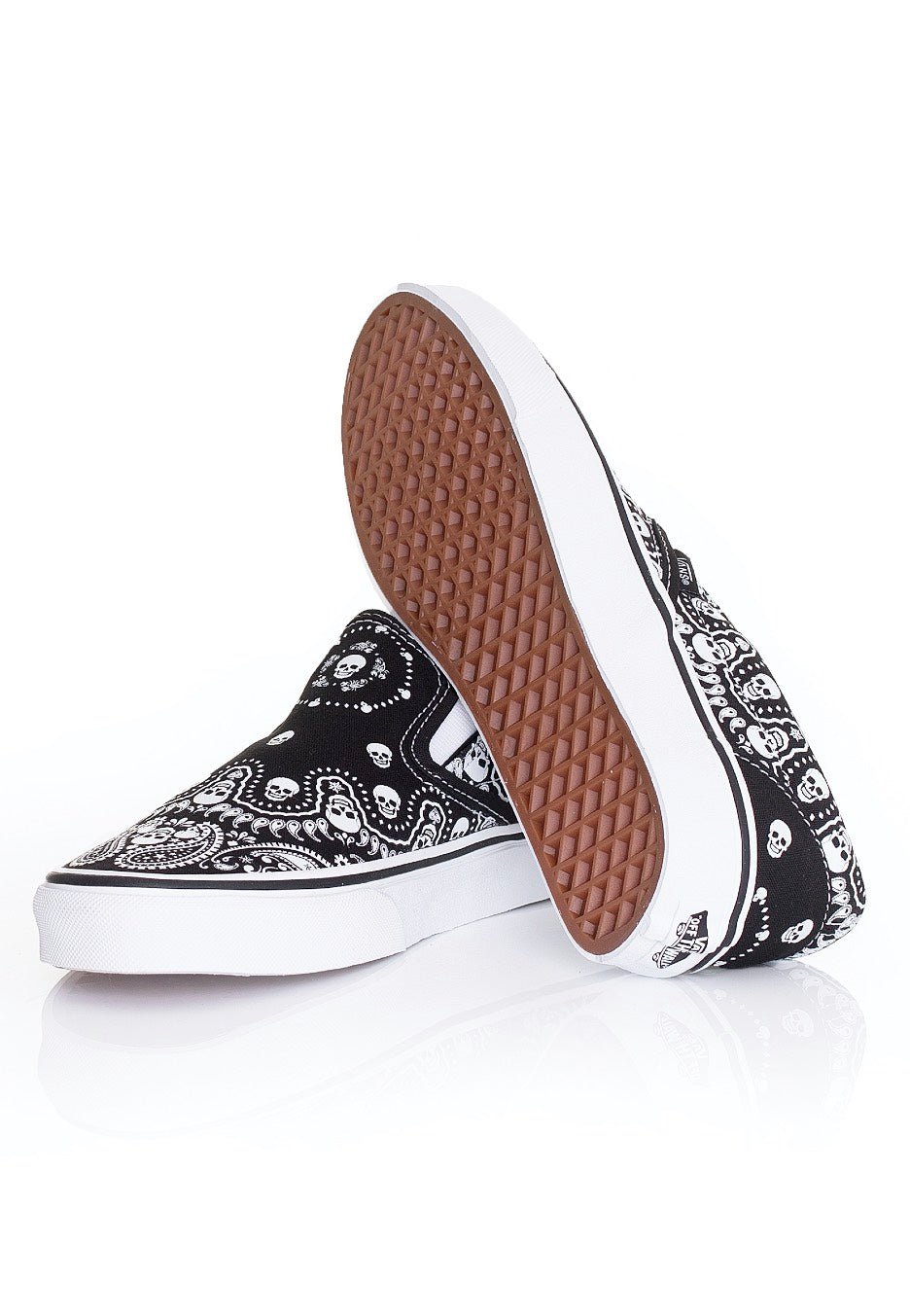 Vans - Classic Slip On (Bandana) Black/True White - Shoes Visit