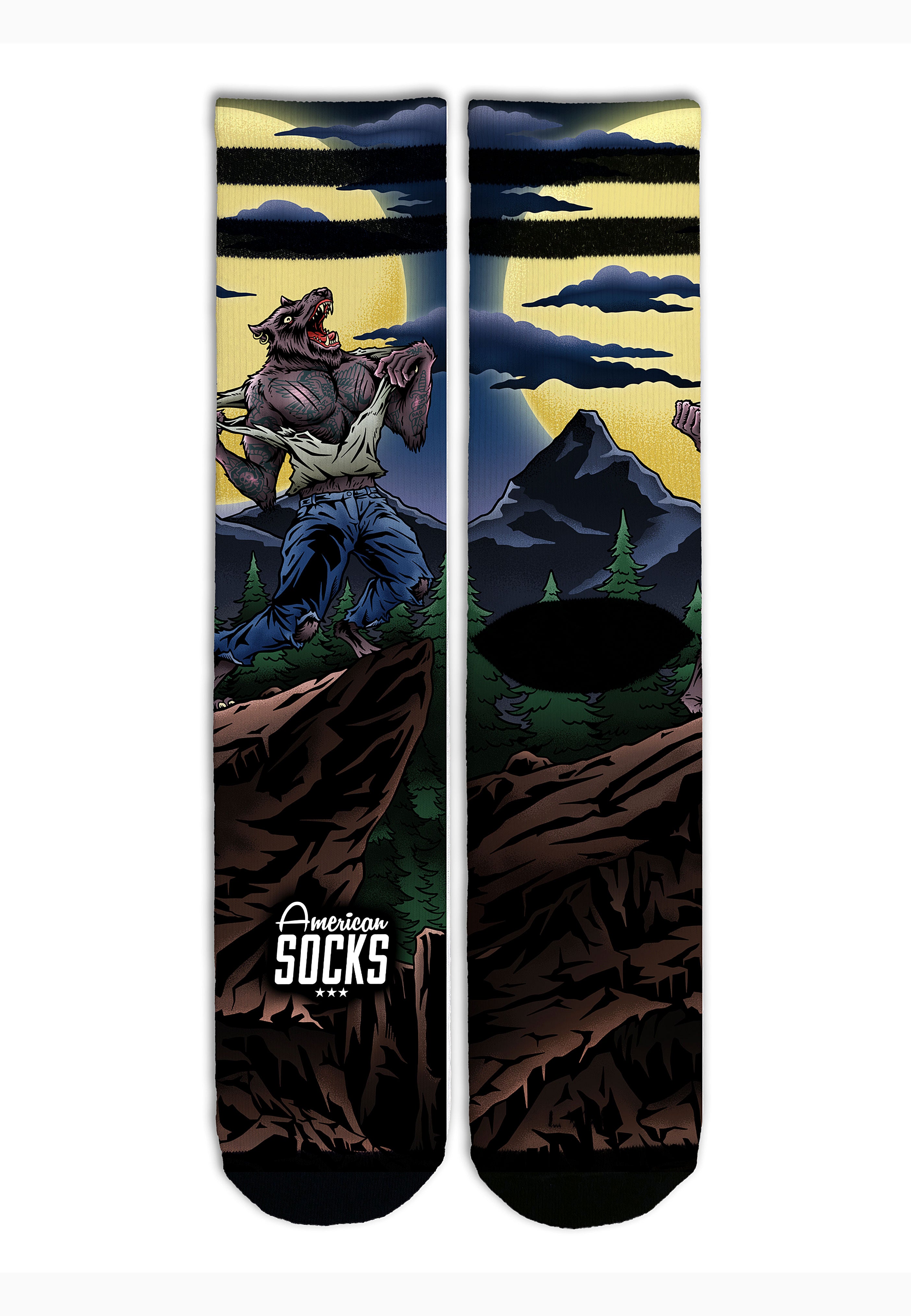 American Socks - Werewolf Mid High - Socks Pick A Best Sale Online