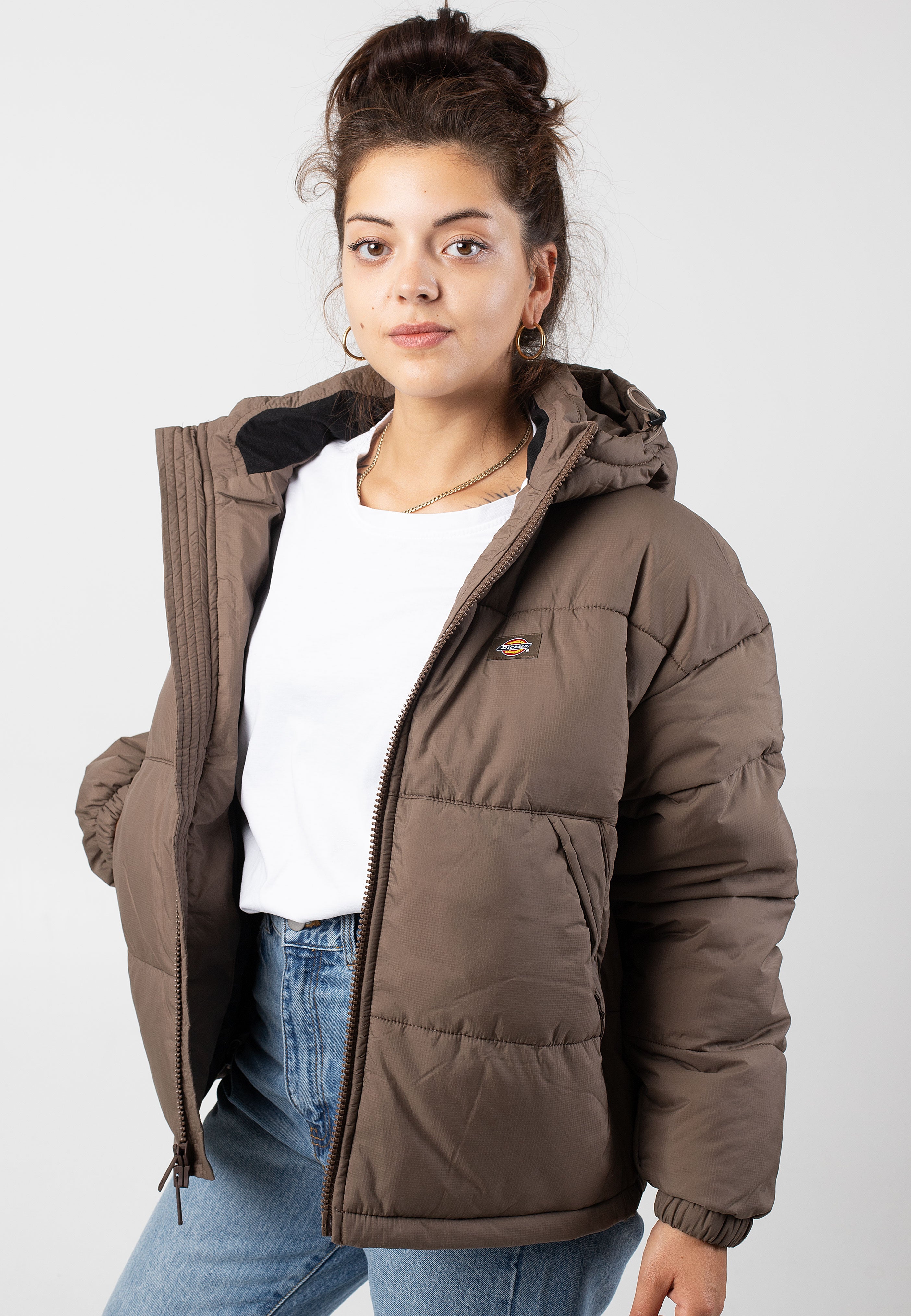 Dickies - Alatna Oversized Puffer Mushroom - Jacket Professional Cheap Pice