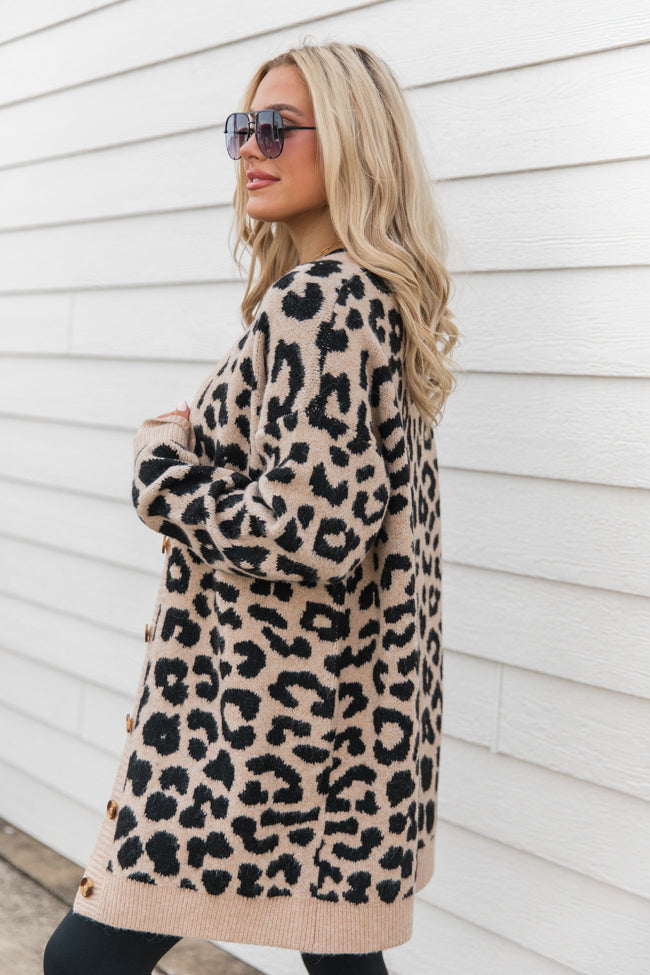 Animal Instincts Leopard Cardigan Buy Online Cheap Pice