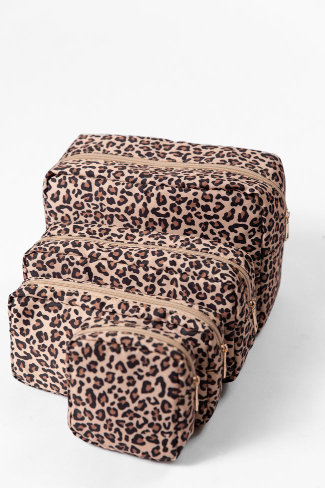 Leopard Travel Pouch Set Discount Cost