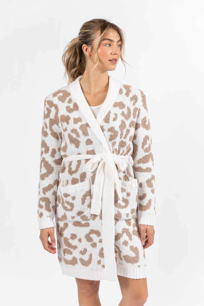 It Was All A Dream Light Leopard Robe SALE Professional