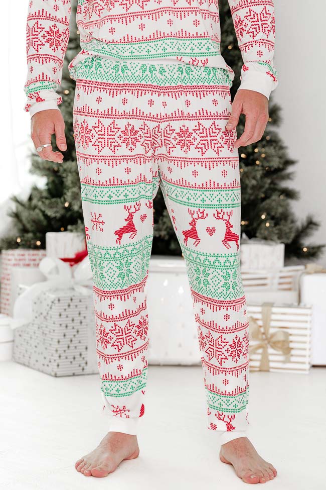 Sleigh All Day Men Red and Green Fair Isle Pajama Pant FINAL SALE Reliable Cheap Online