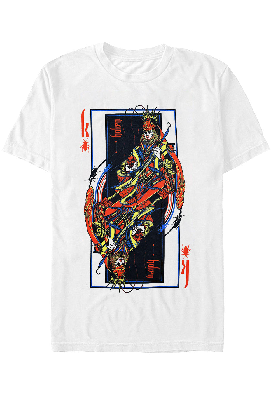 Haken - Cockroach King White - T-Shirt 2025 Newest