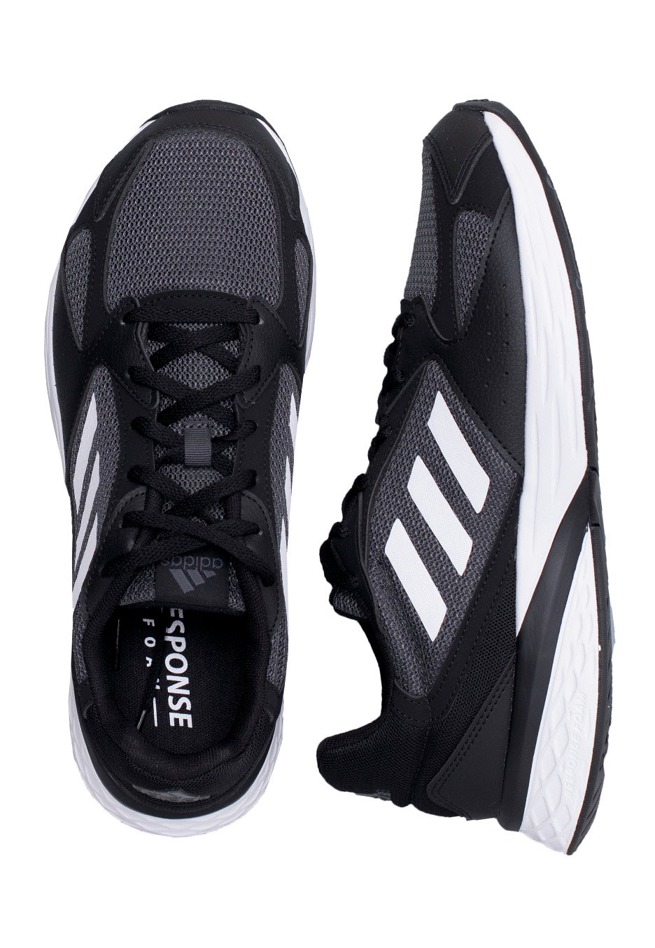 Adidas - Response Run Core Black/Ftwr White/Grey Six - Shoes Clearance Manchester