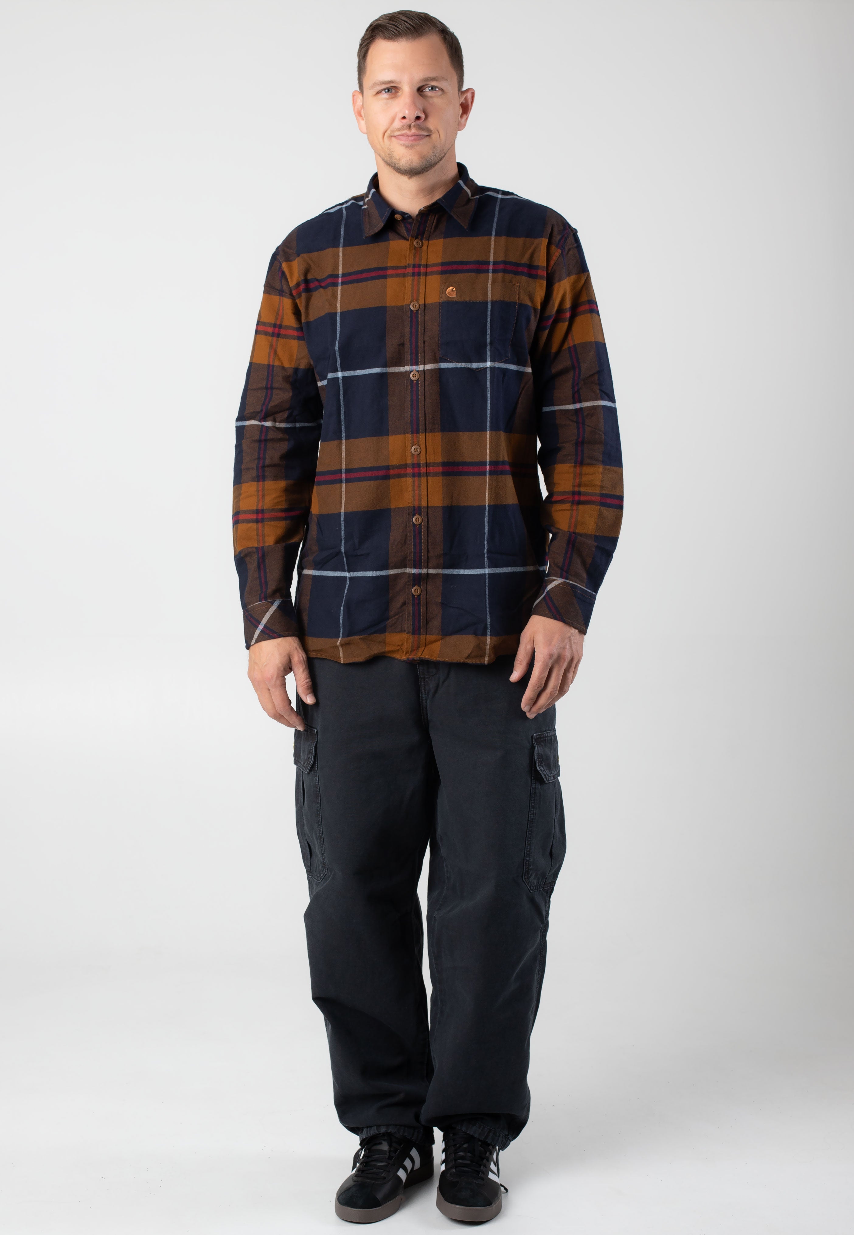 Carhartt WIP - Garnett Check/Deep H Brown/Deep H Brown - Shirt The Cheapest Cheap Online