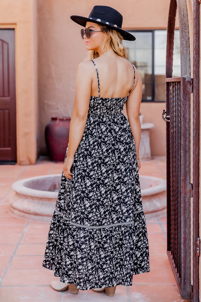 Live A Little Black Floral Maxi Dress FINAL SALE Cheap Sale Enjoy