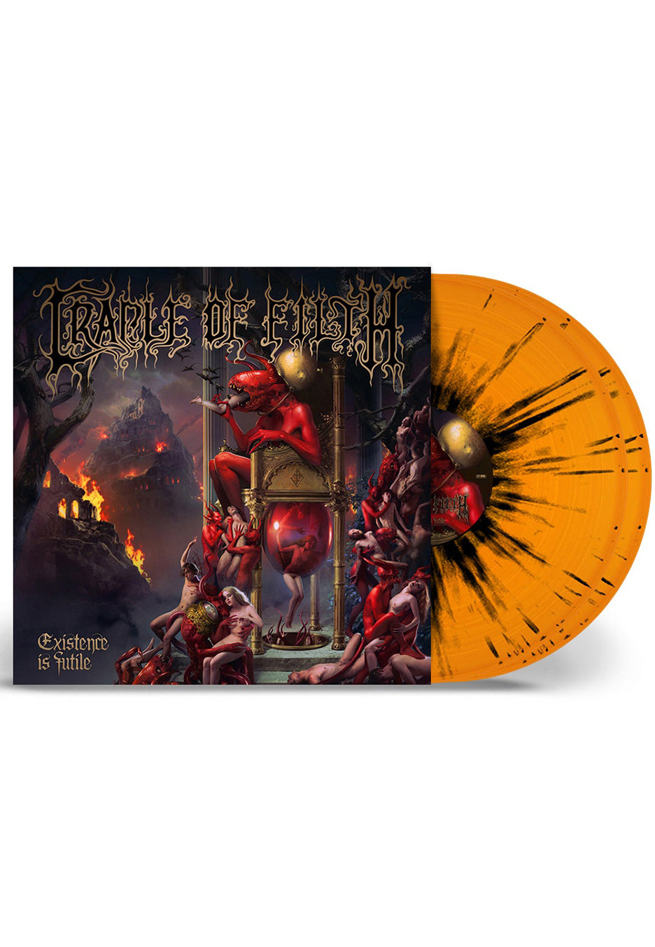 Cradle Of Filth - Existence Is Futile Purple/Black - Splattered 2 Vinyl Low Pice Fee Shipping For Sale