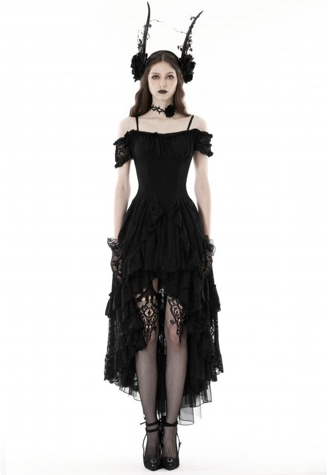 Dark in Love - Gothic Elegant Lady Lace Dovetail - Dress Buy Cheap Shop