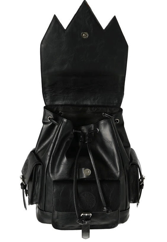 Restyle - Gothic Rosette Cathedral Embroidery Black - Backpack Cheap Nicekicks