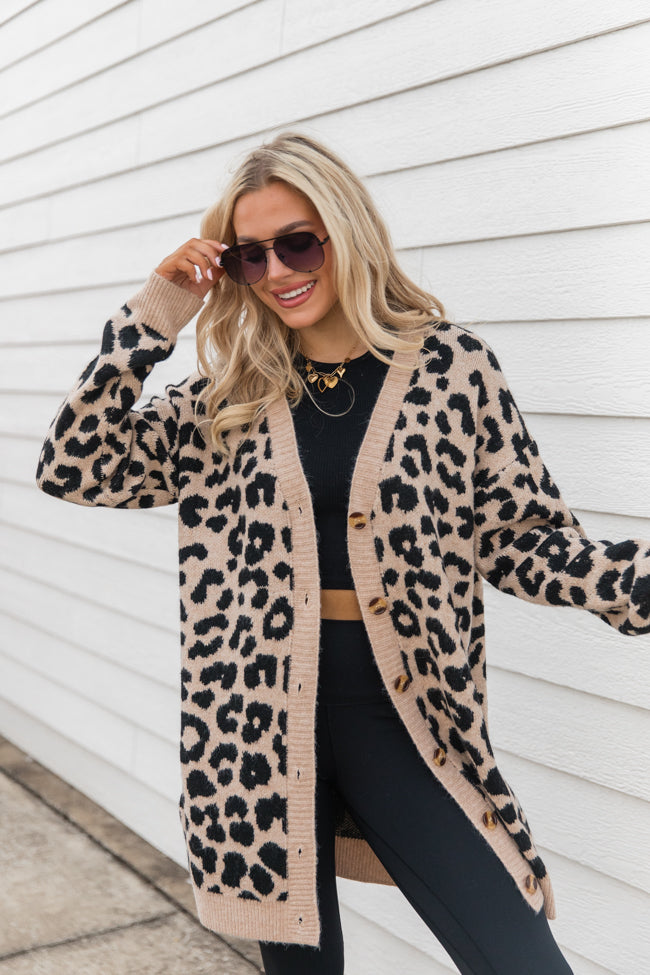 Animal Instincts Leopard Cardigan Buy Online Cheap Pice