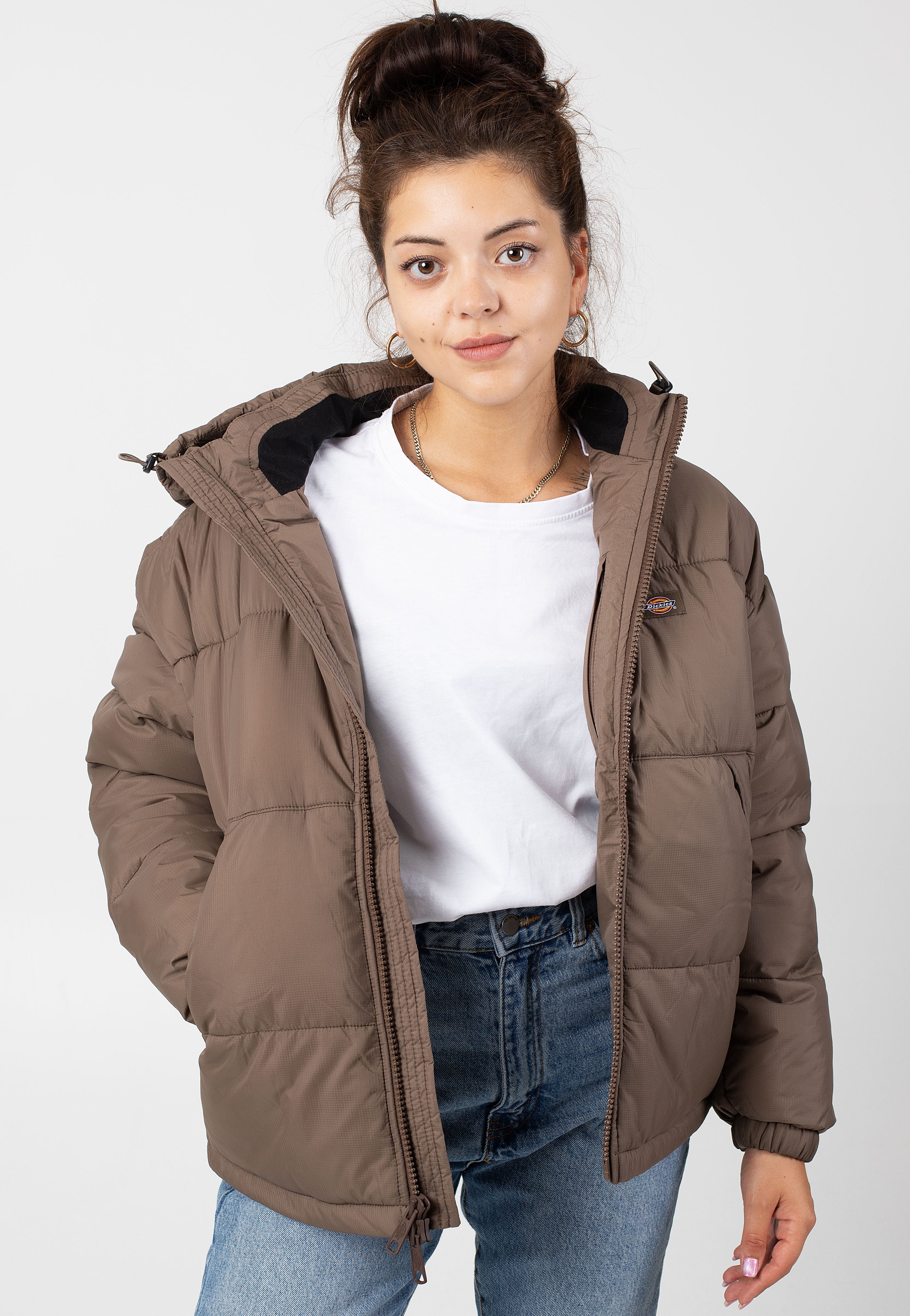 Dickies - Alatna Oversized Puffer Mushroom - Jacket Professional Cheap Pice