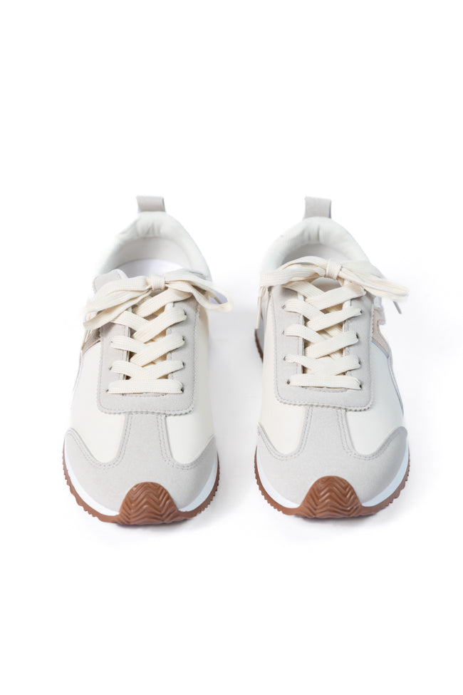 Madeline Gold Stripe Sneaker Low Cost